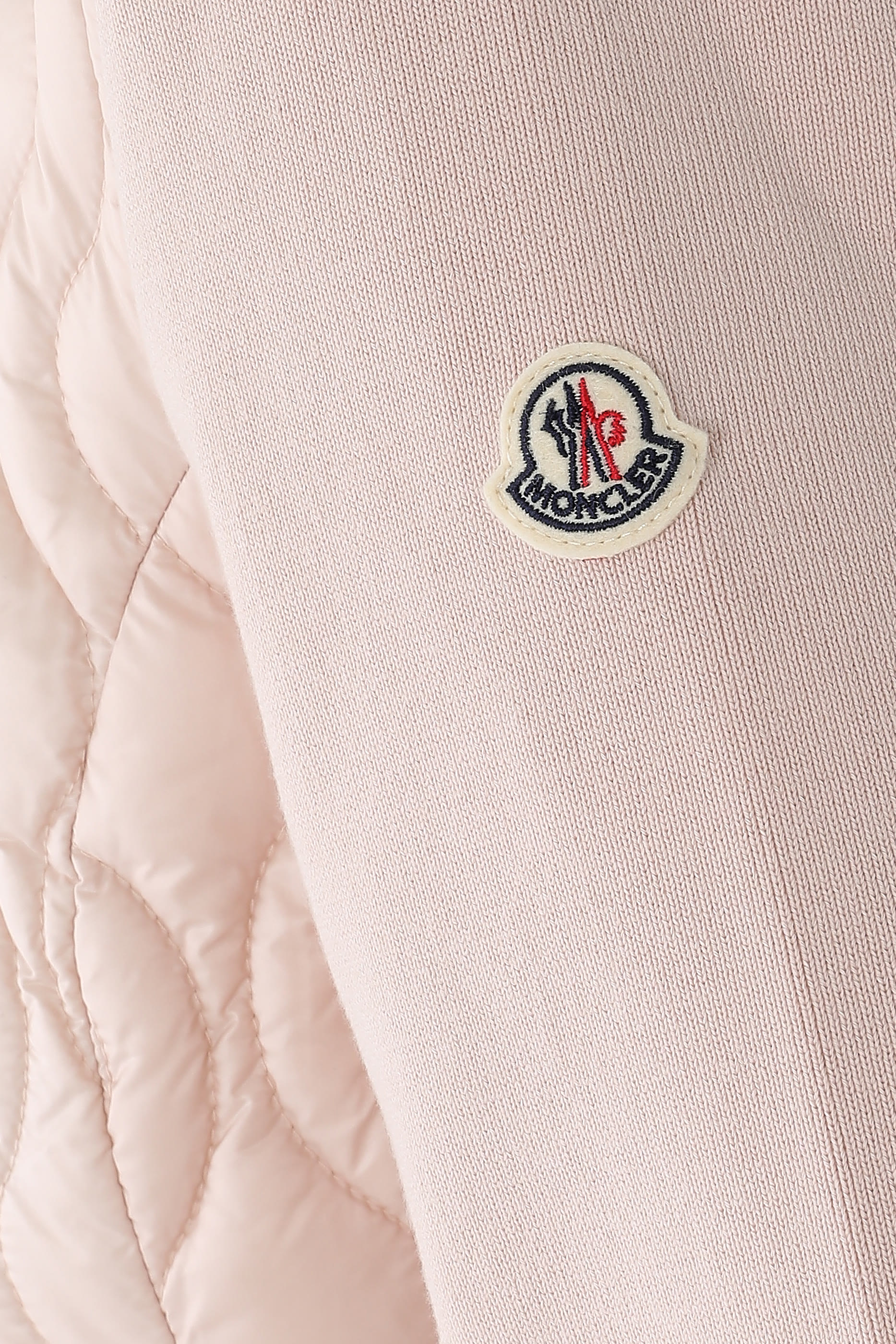  Cotton Padded Zip-Up Cardigan