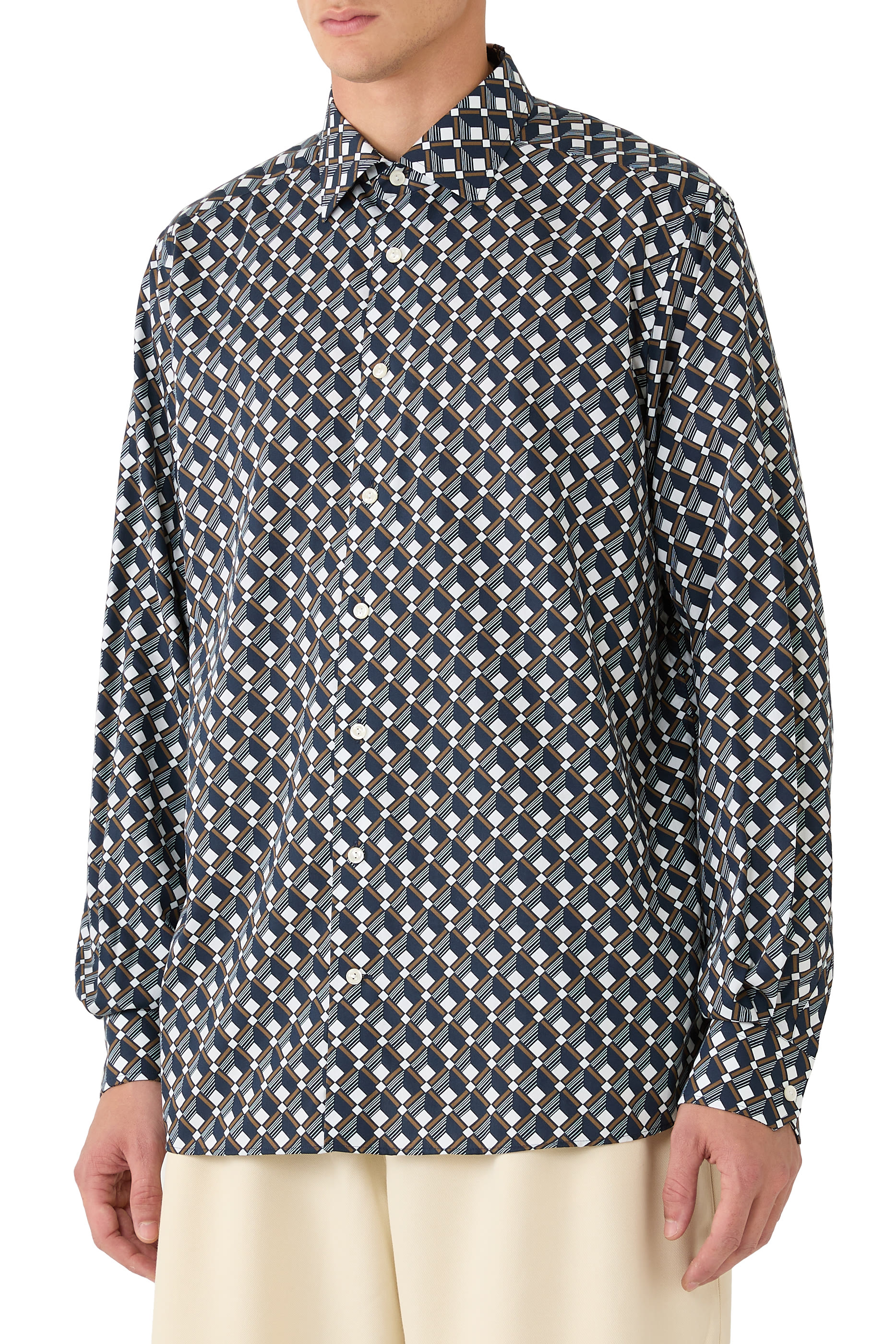 Geometric Print Shirt