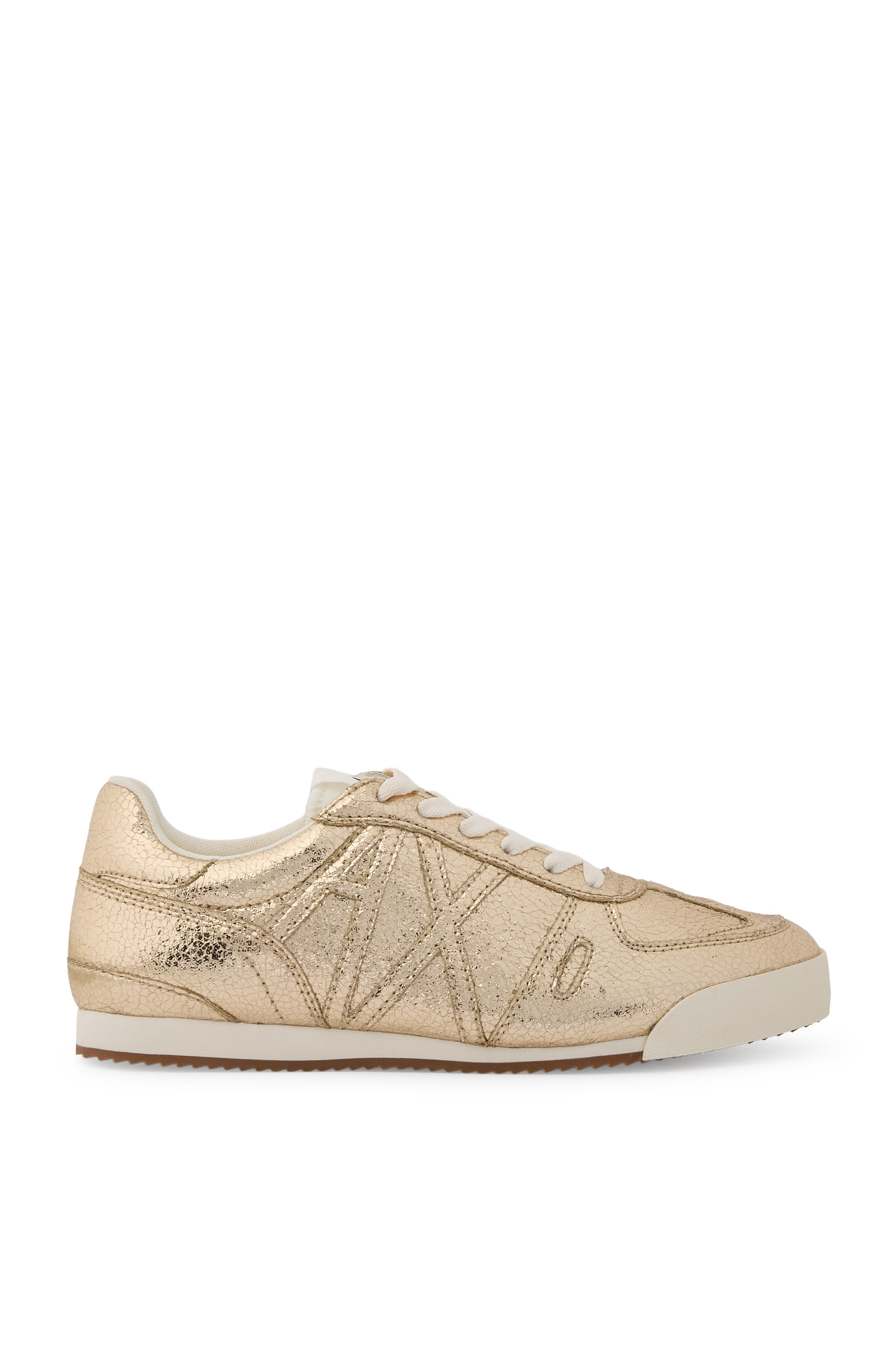Crackle Finish Sneakers
