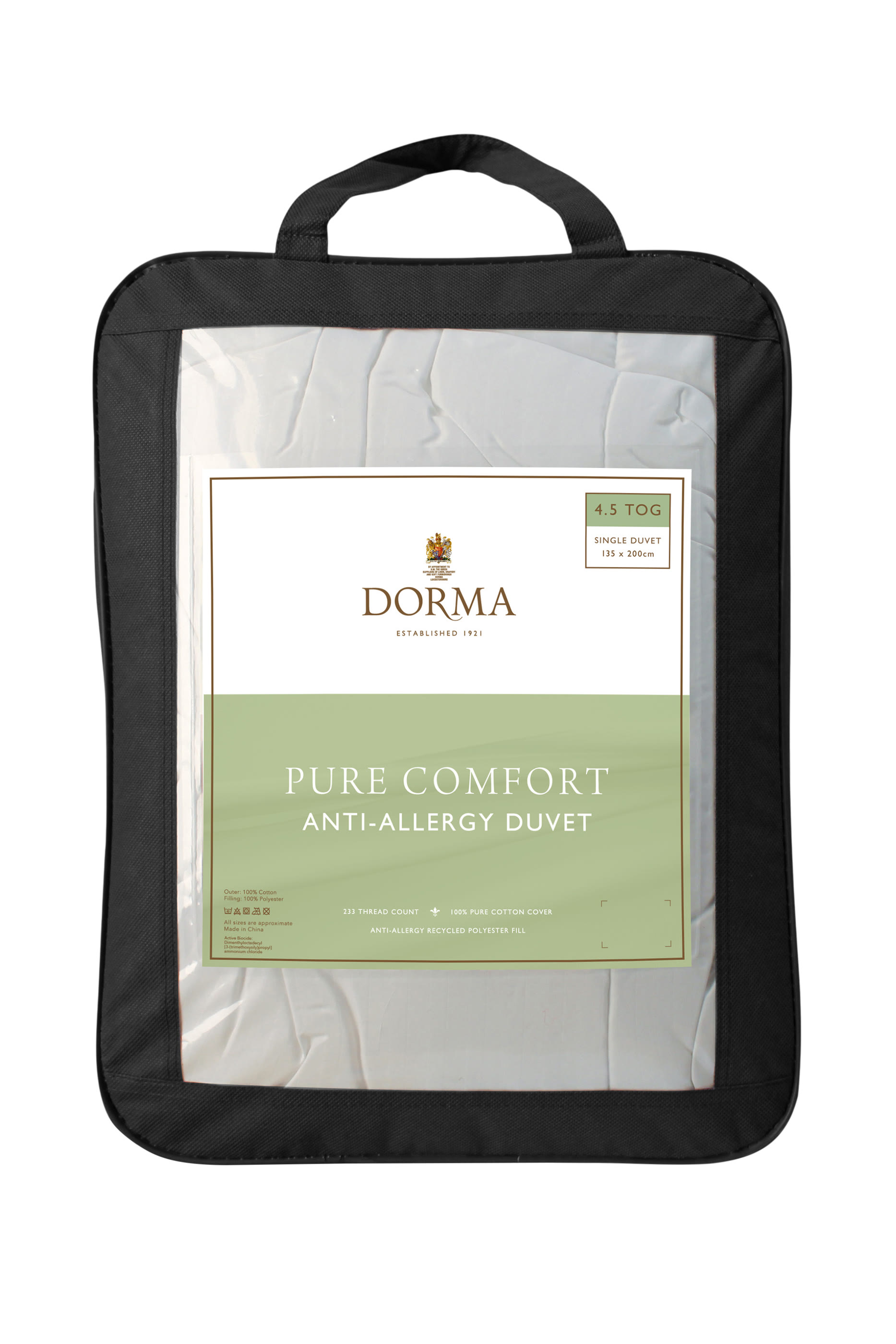 Pure Comfort Anti-Allergy 4.5 Tog Duvet