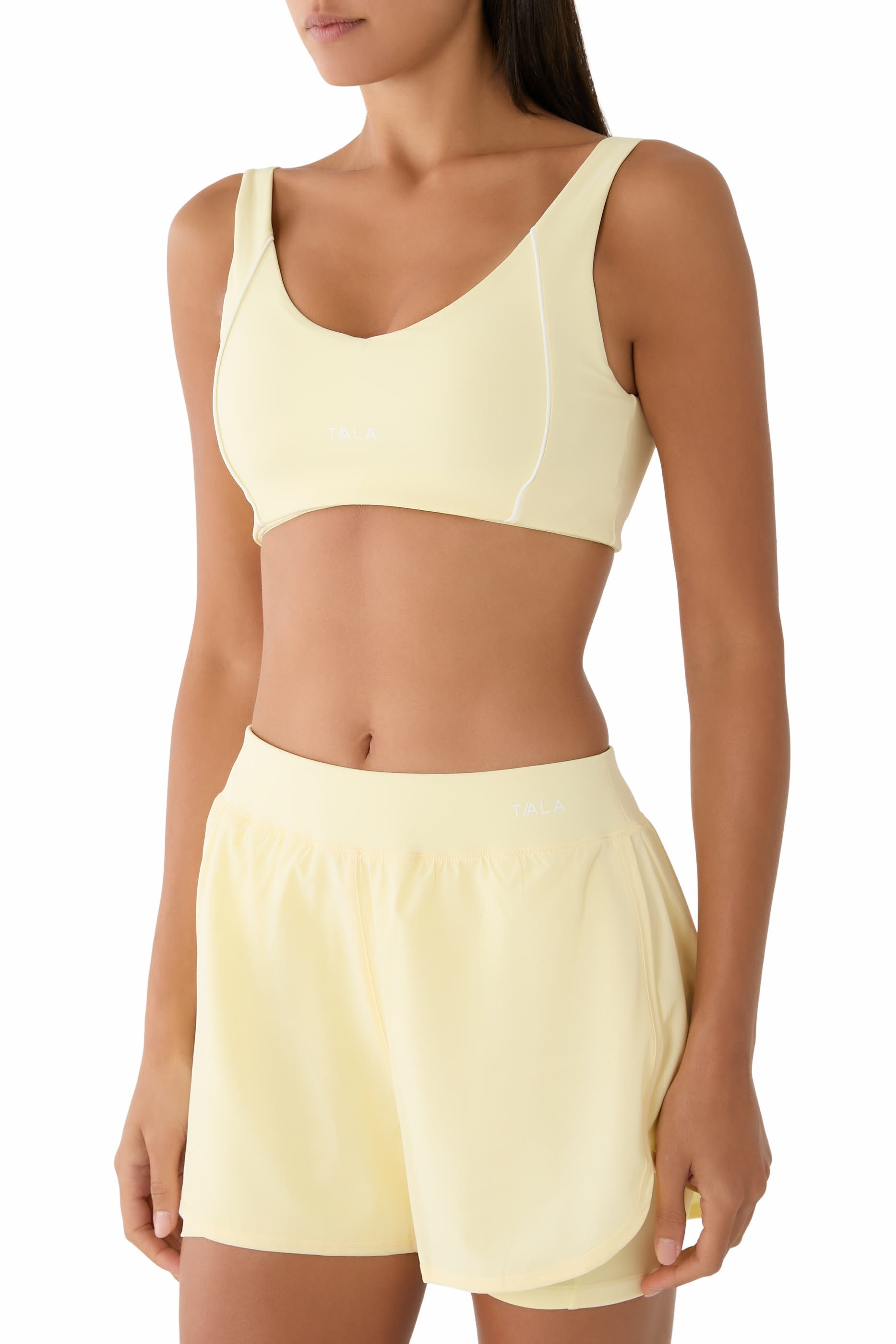 SkinLuxe Contrast Piping Sports Bra