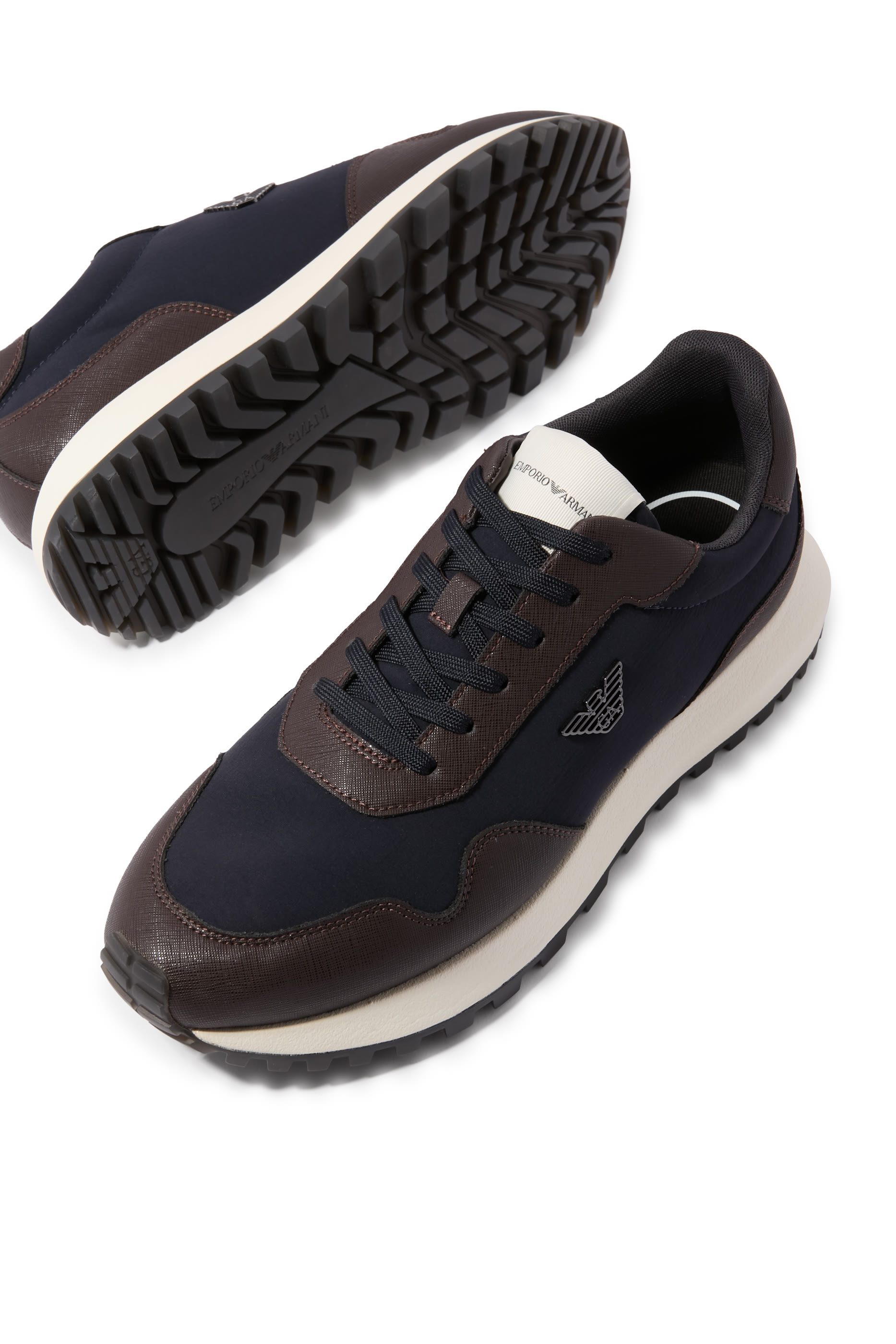 ASV Recycled Nylon Sneakers with Regenerated Saffiano Details