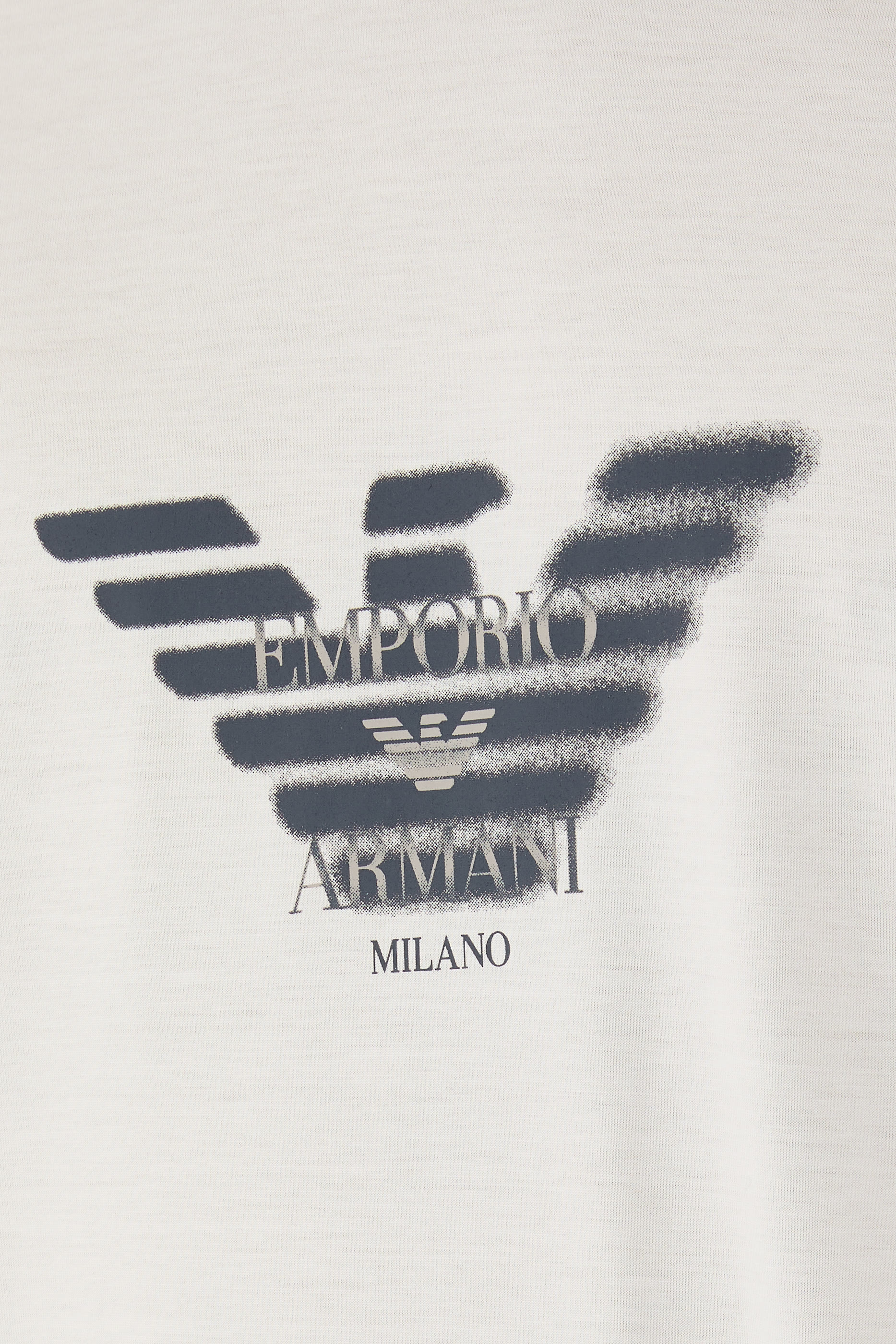 Graffiti Eagle Logo Print T-Shirt