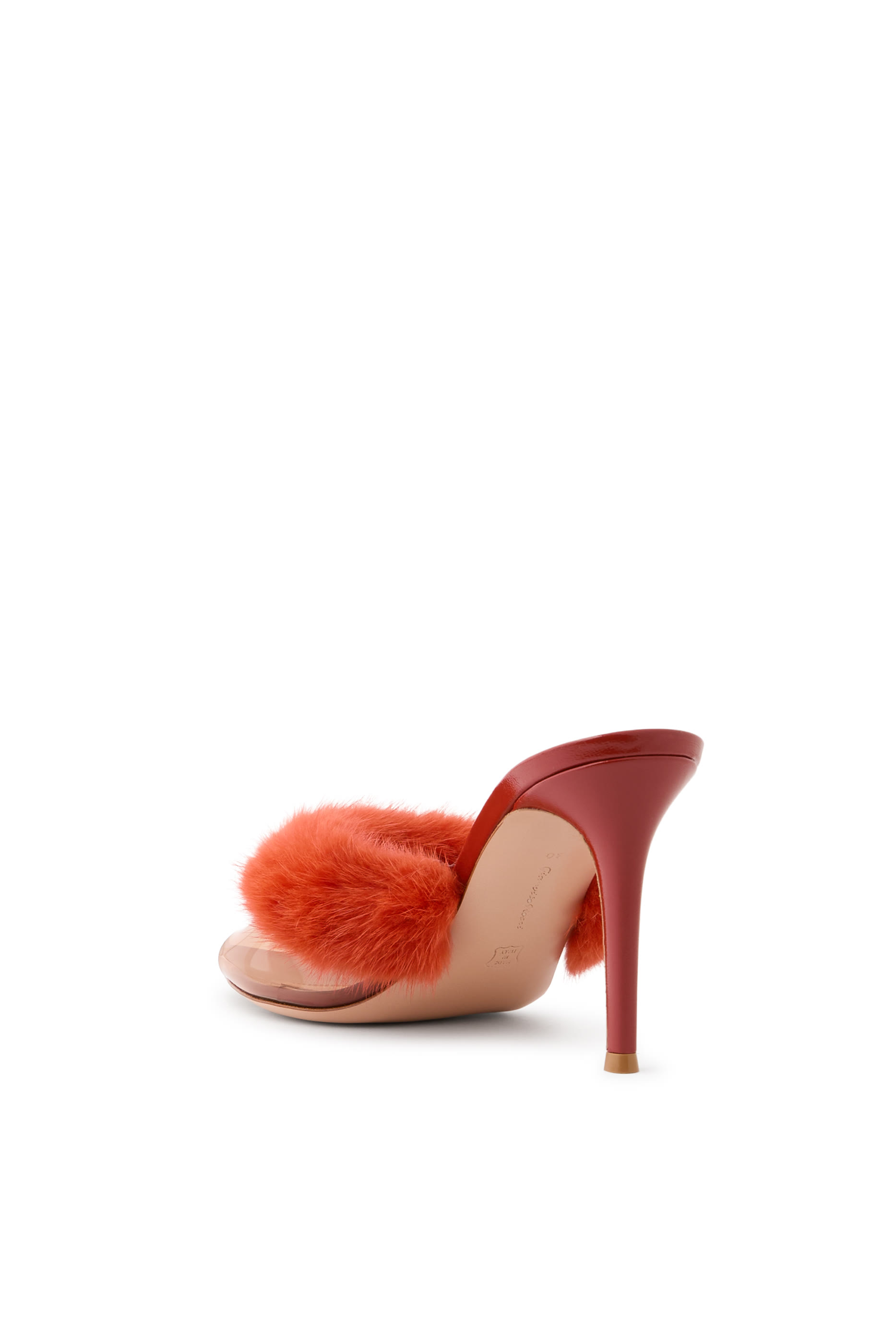 Tanya 85 Fur Plexi Mules