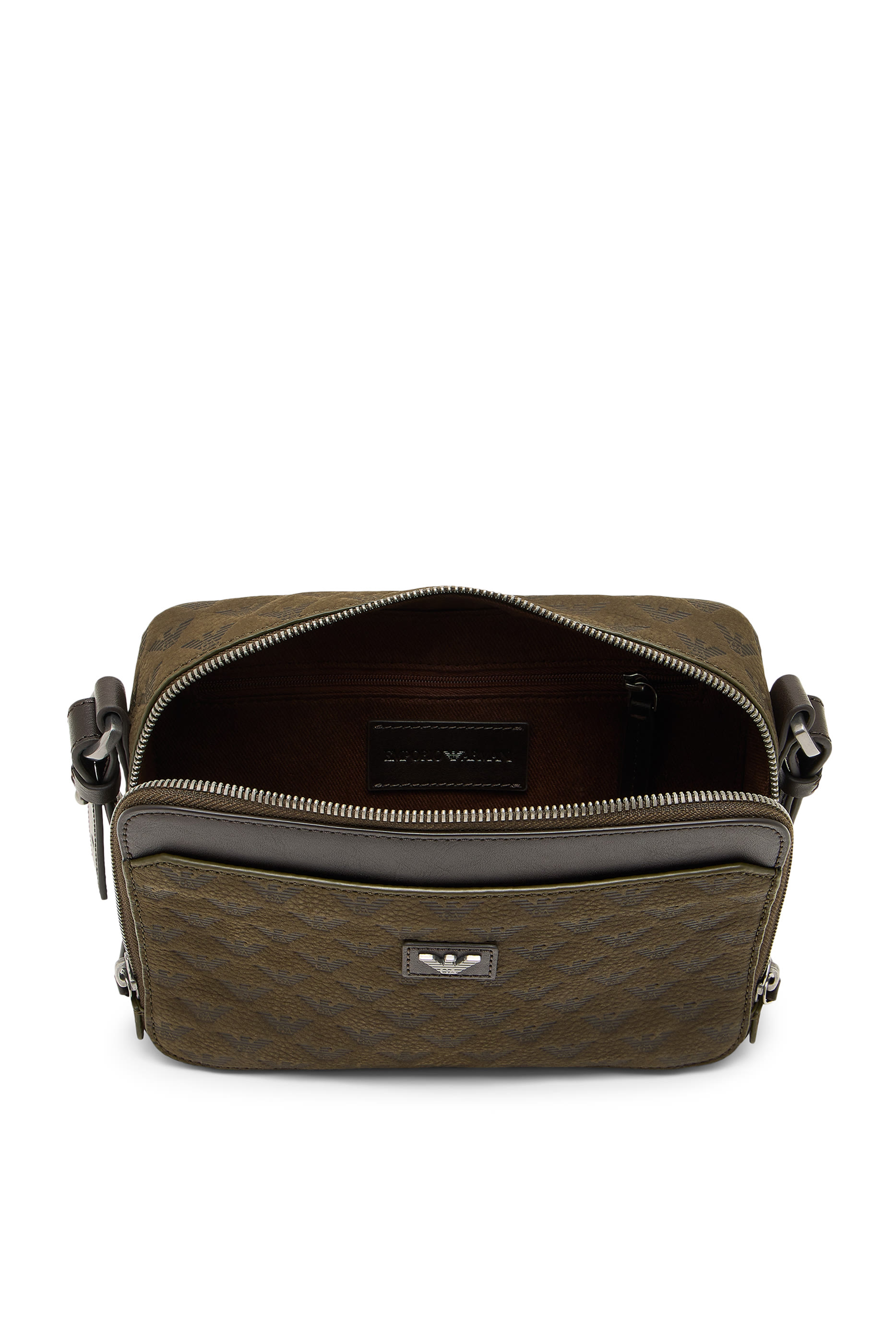 Logo Zip Closure Crossbody Camera Bag