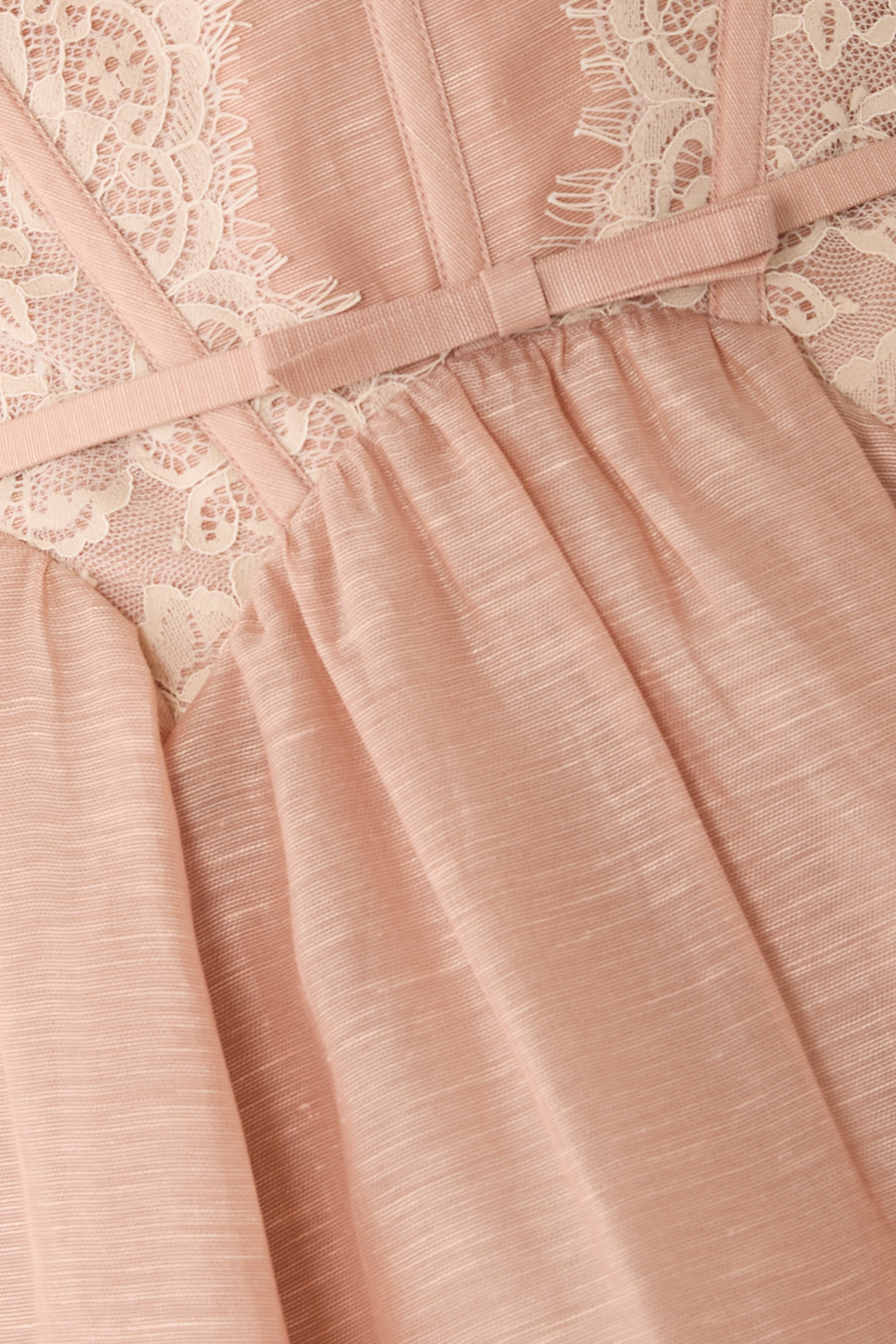  Valiant Lace Trim Mini Dress