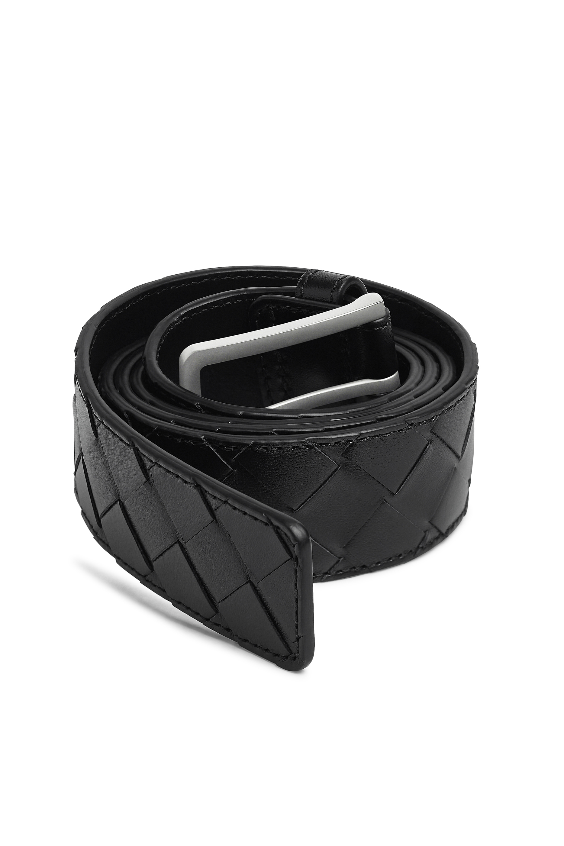 Intrecciato Leather Belt