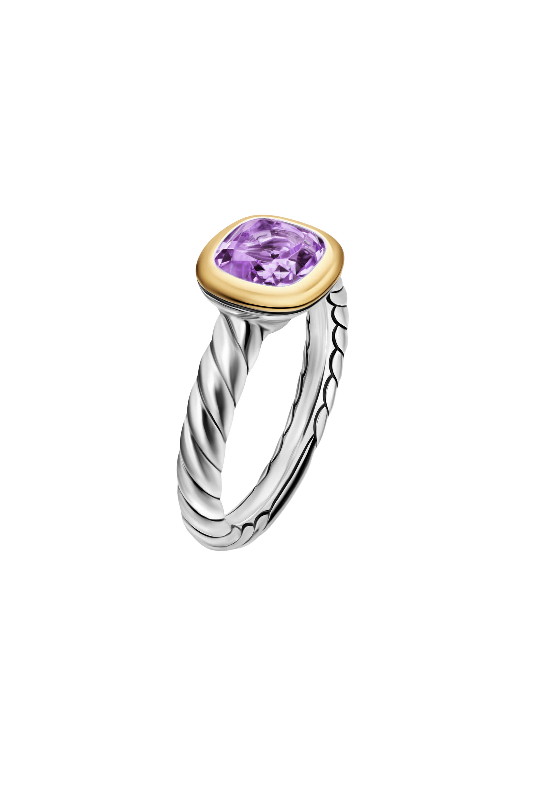   Mercer&reg; Color Stone Ring, Sterling Silver with 18K Yellow Gold  Amethyst 