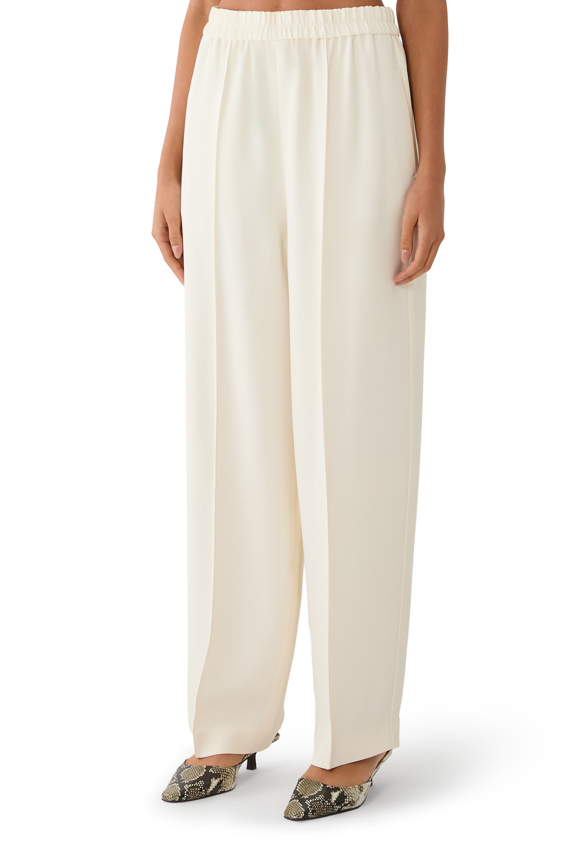  Wide Leg Casual Trousers 