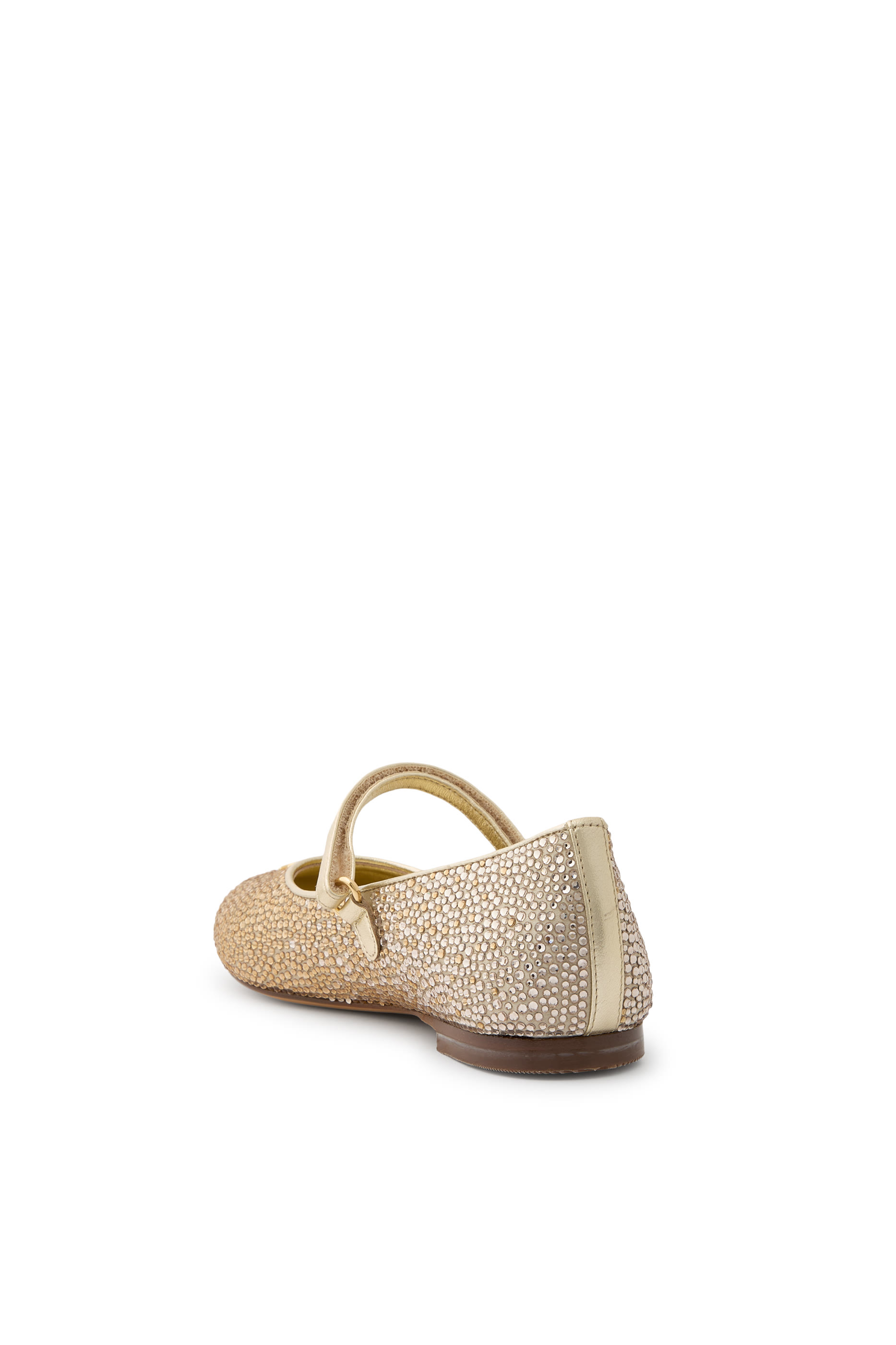 Kids  Laminated Calfskin Ballet Flats 