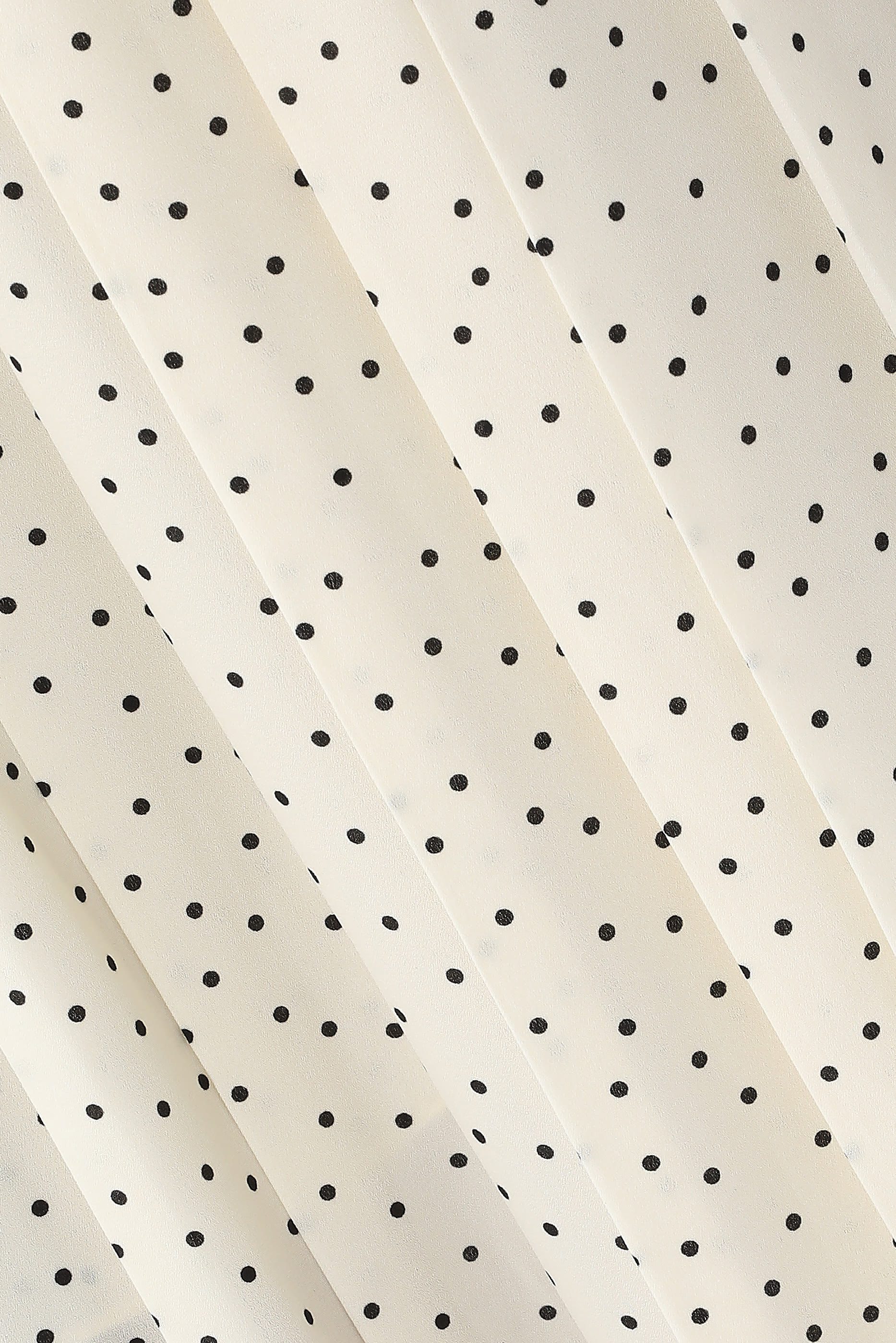  Pleated Polka Dot Skirt 