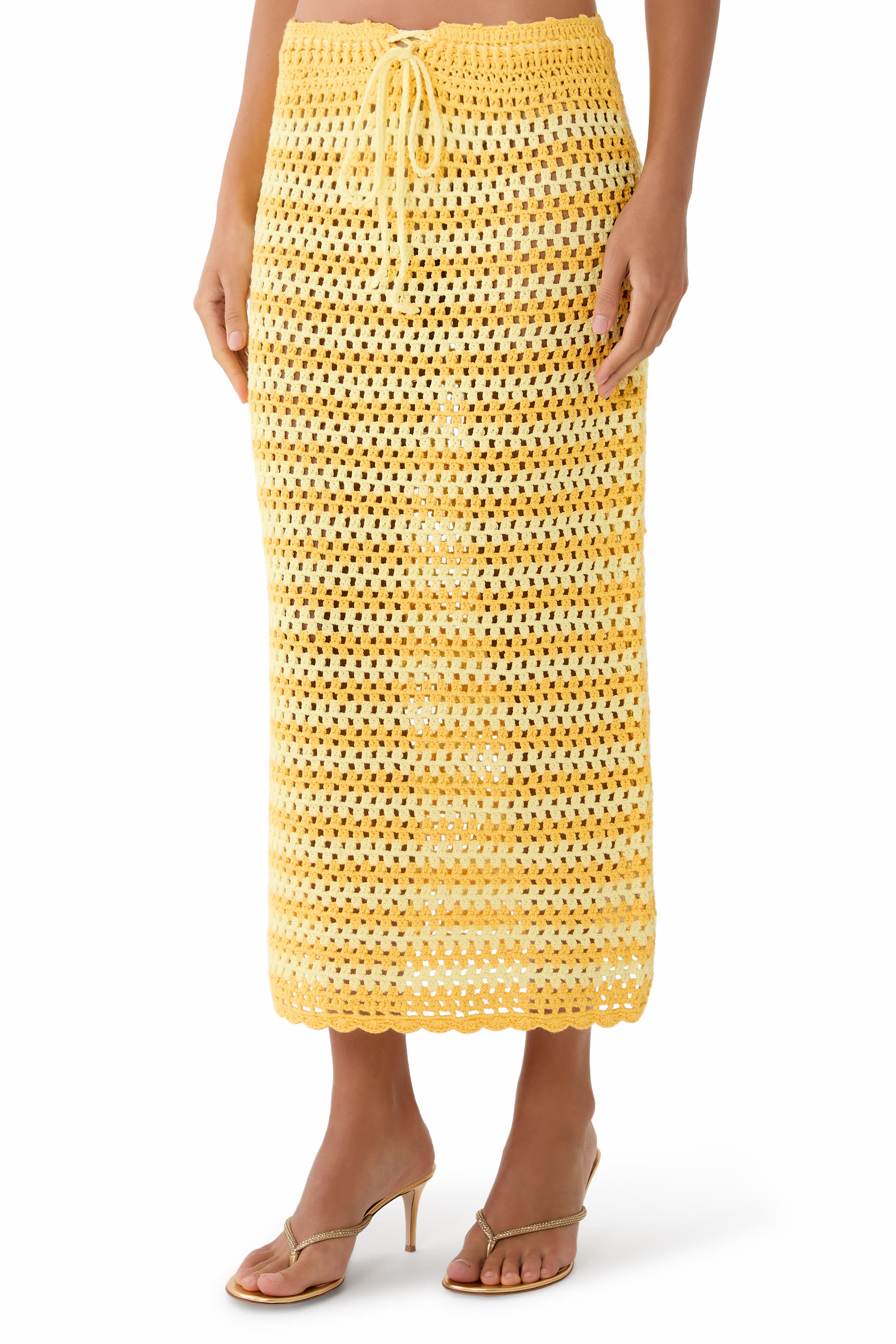 Welles Crochet Midi Skirt