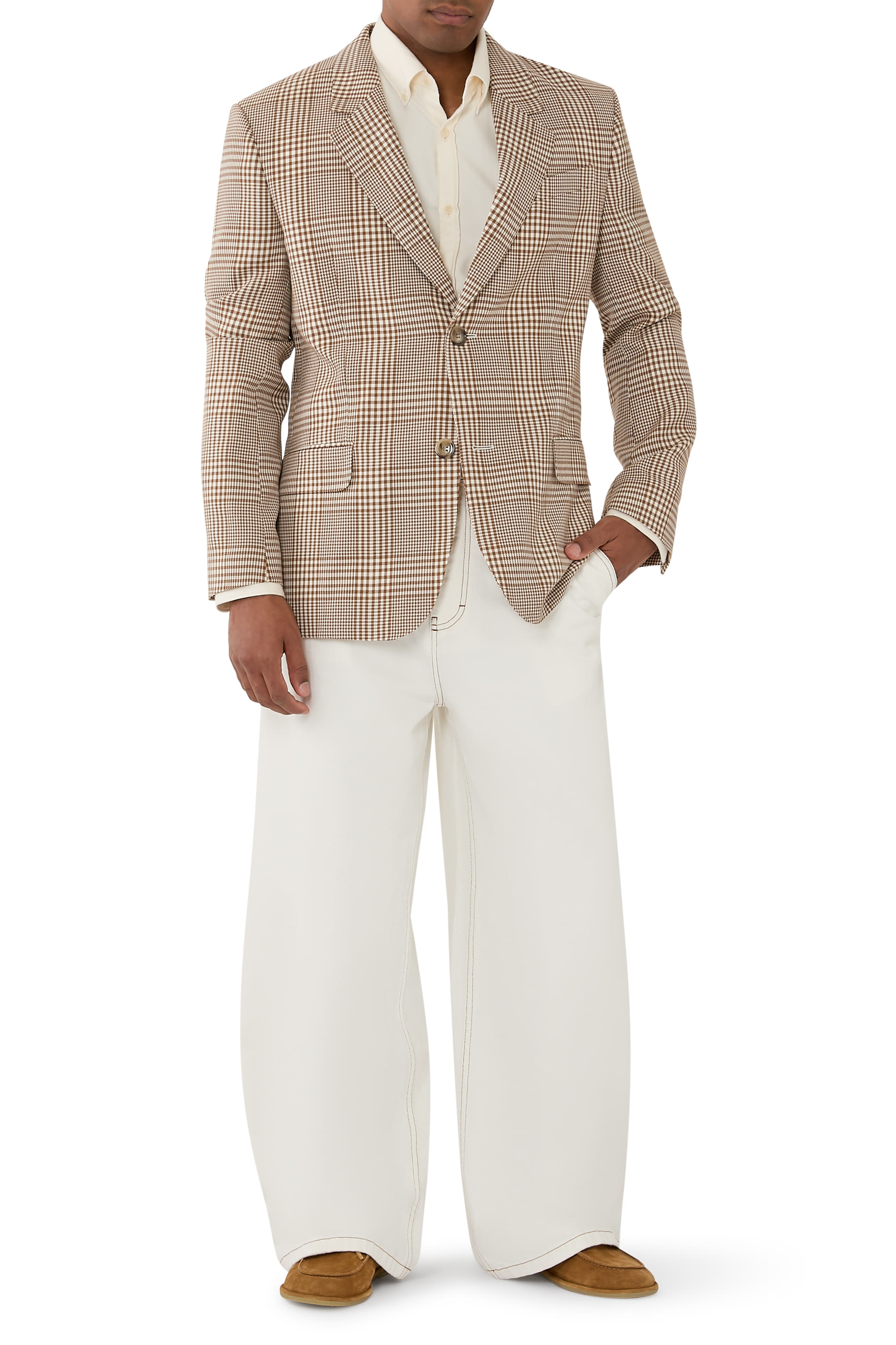 Wool Check Blazer