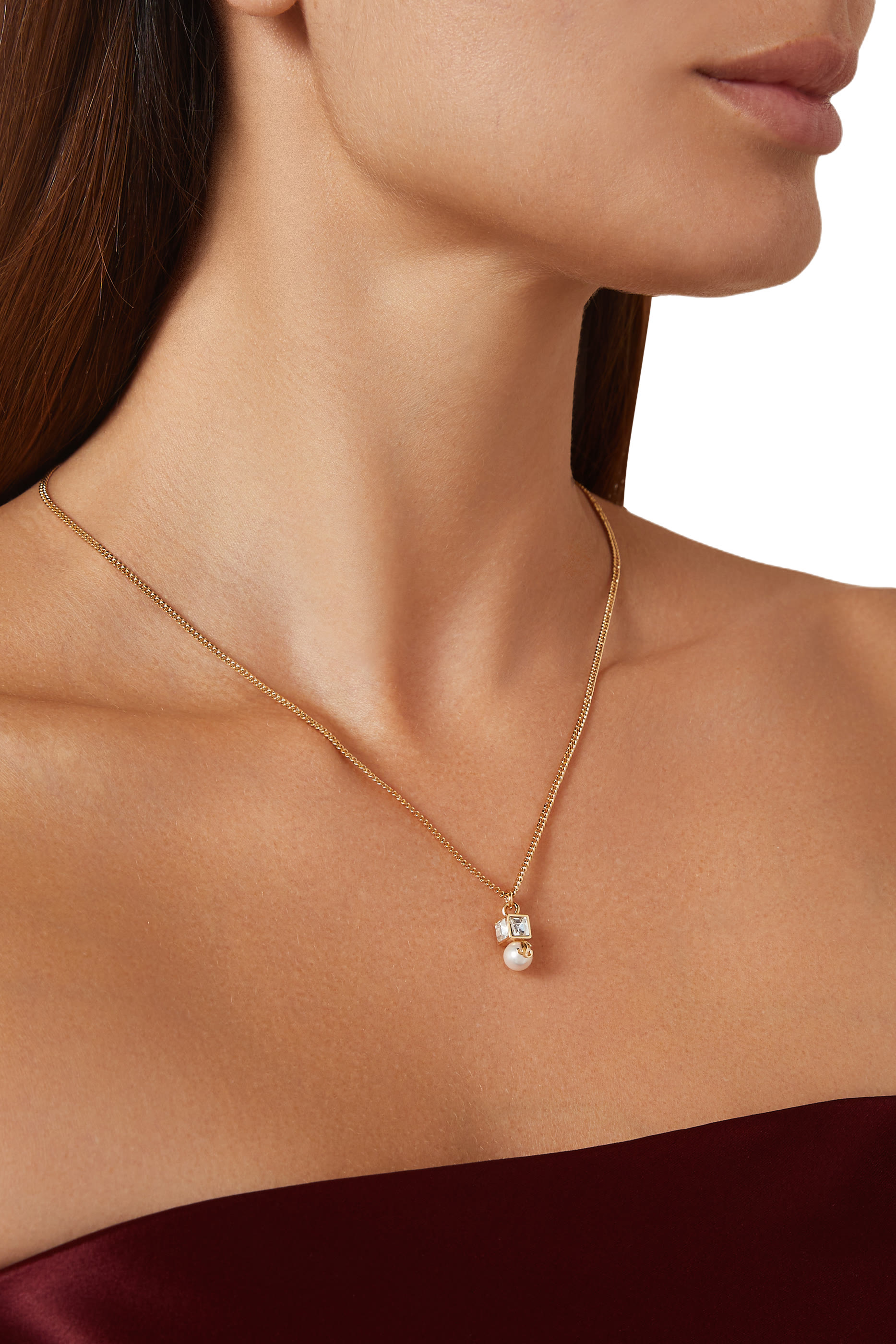 Pearl Cube Pendant