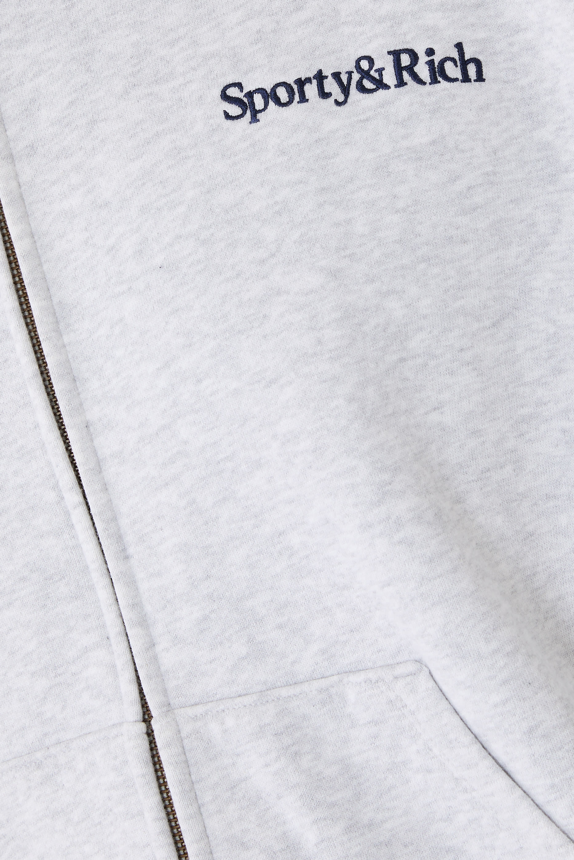 Serif Logo Embroidered Hoodie