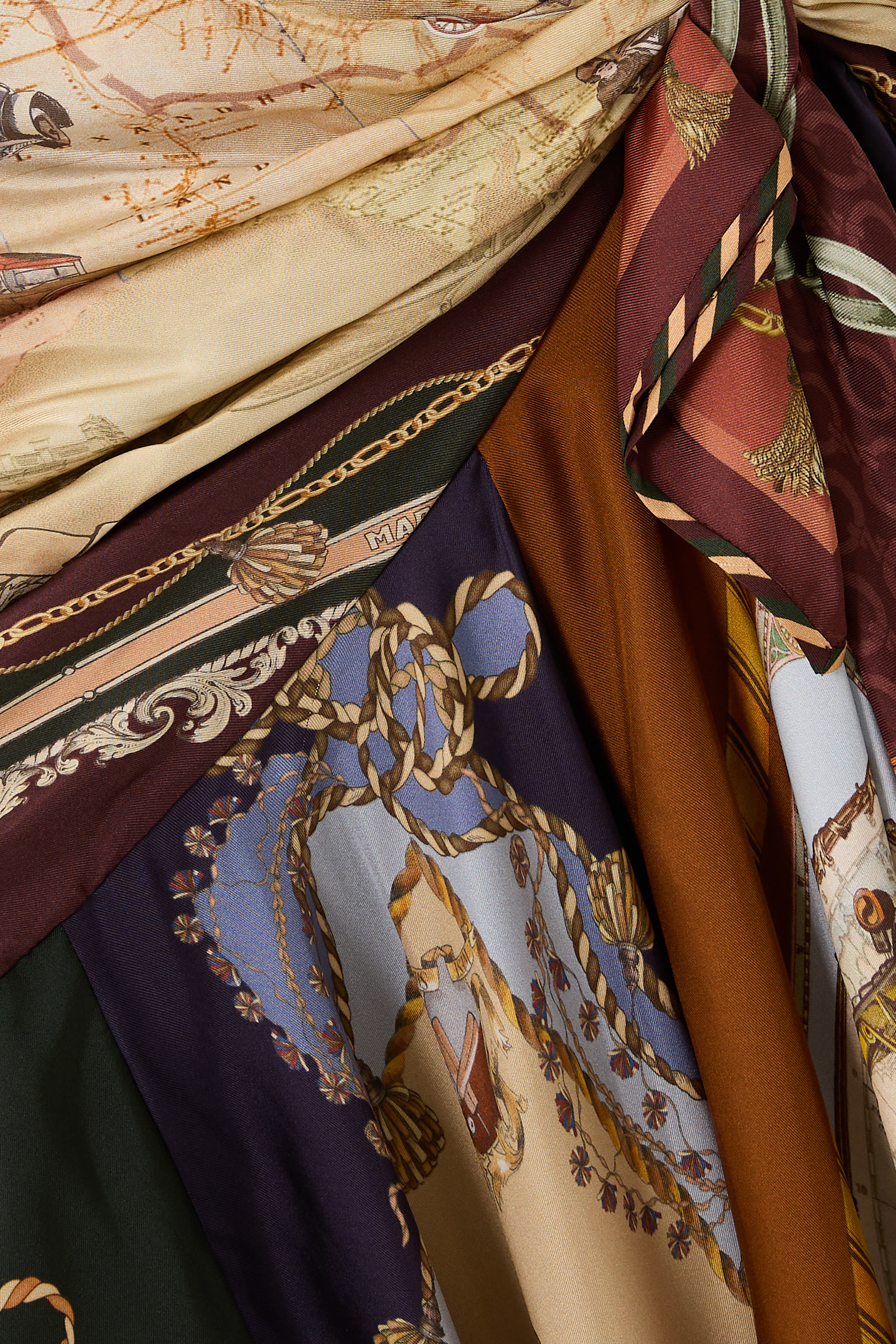Valiant Draped Scarf Skirt 