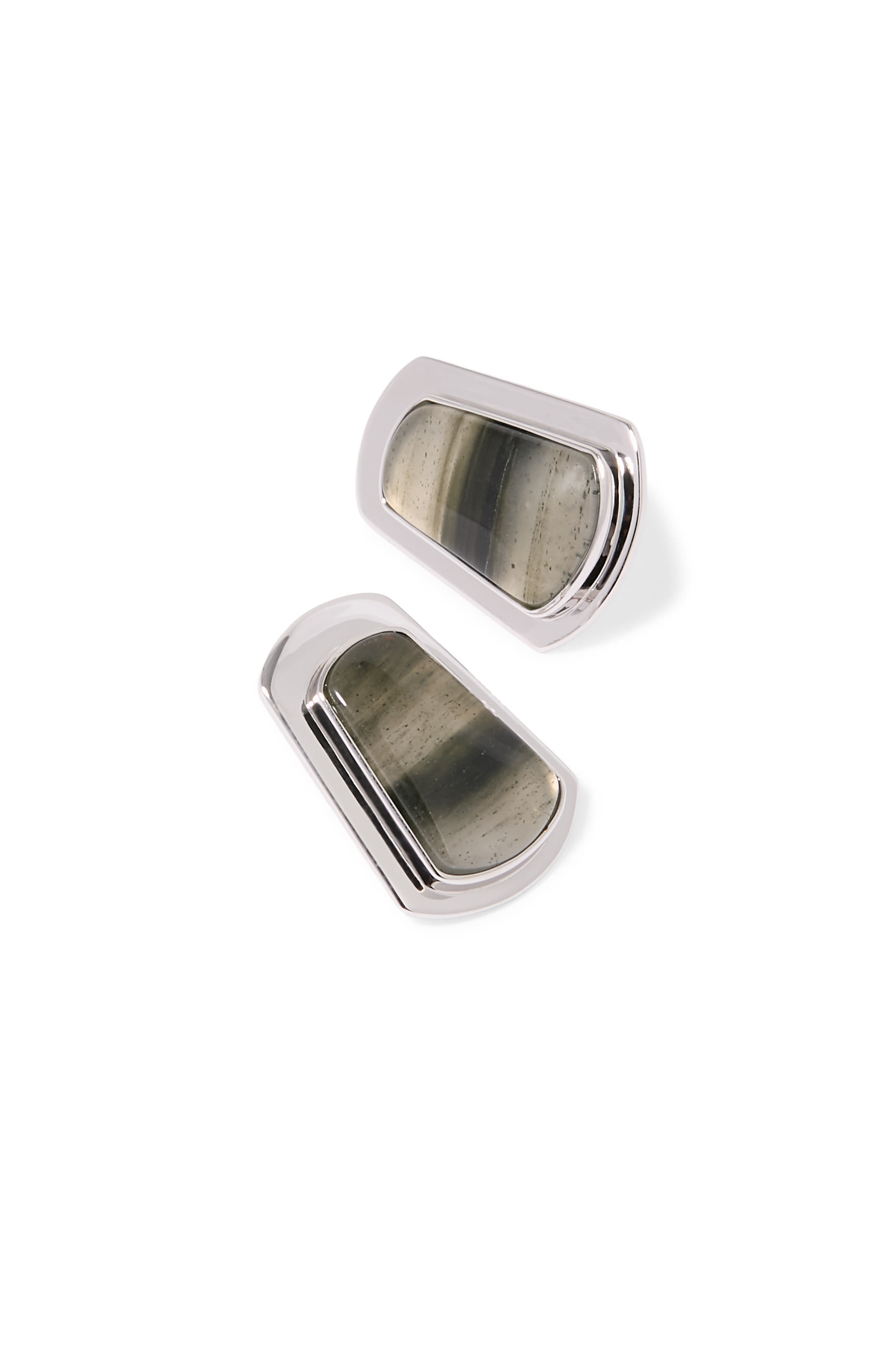 Clementine Earrings, Sterling Silver  Labradorite Stone