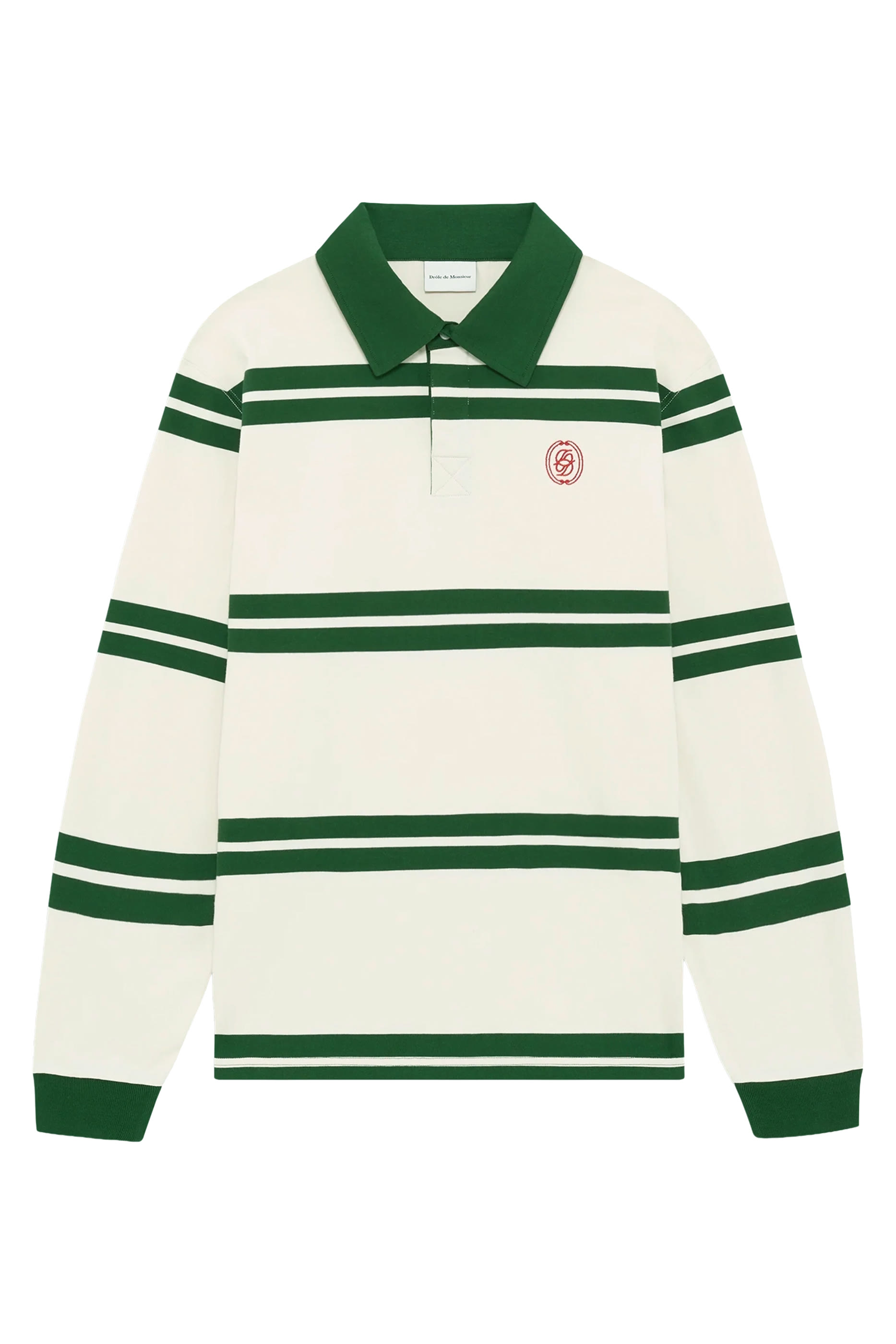 D Mirror Striped Polo