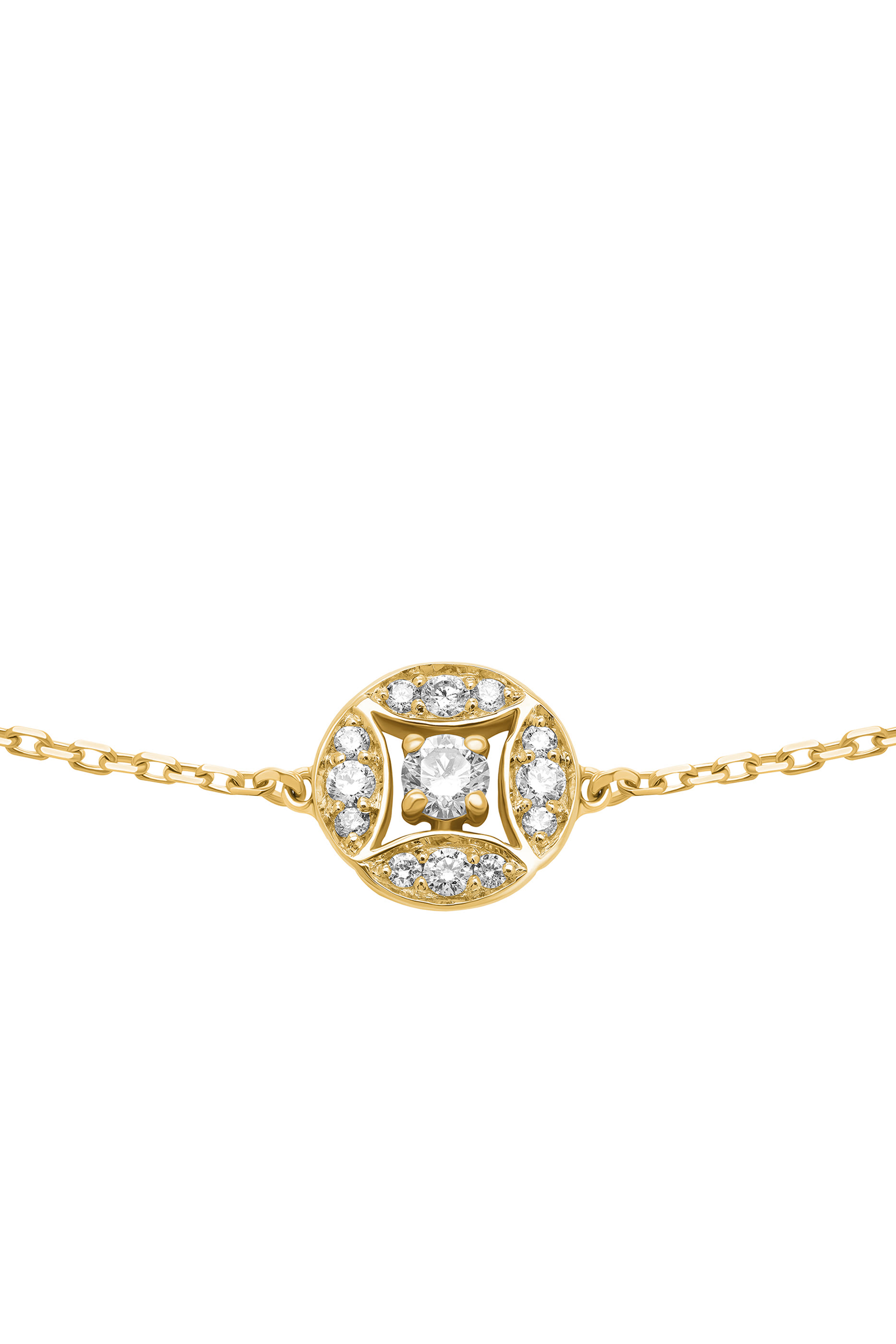 Barq Marquise Circle Bracelet, 18k Yellow Gold  Diamonds