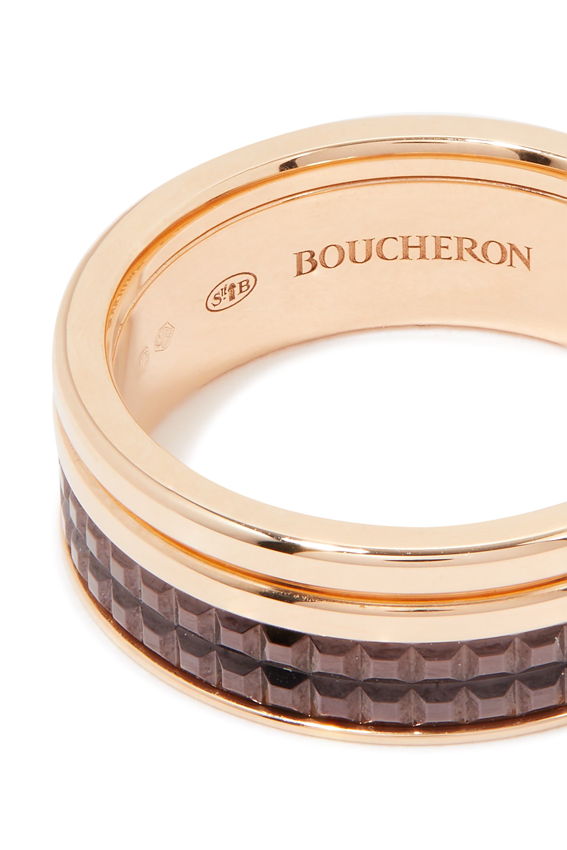 Quatre Double White Edition Wedding Band, 18k White Gold