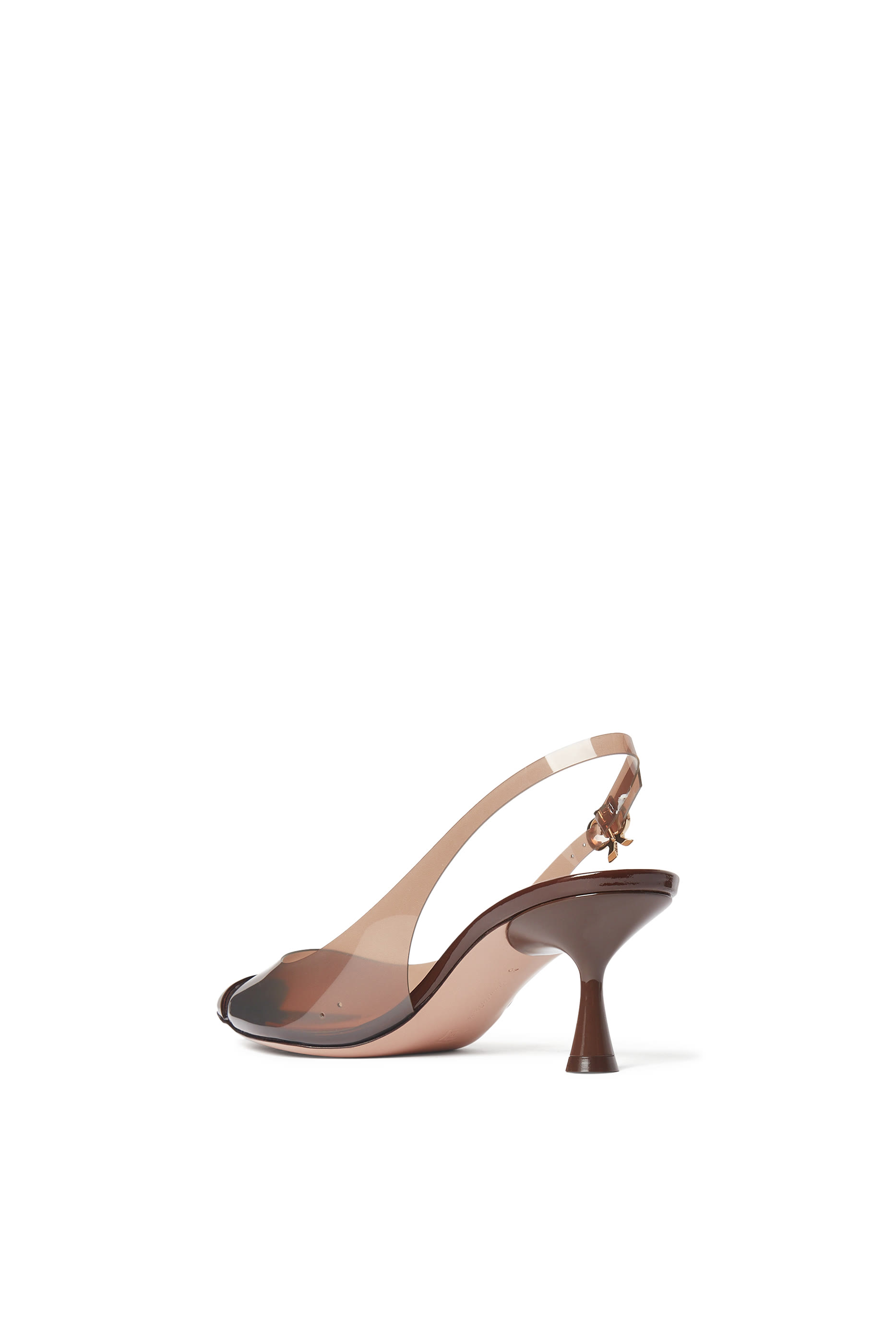 Diana 55 Slingback Pumps in Plexi and Patent