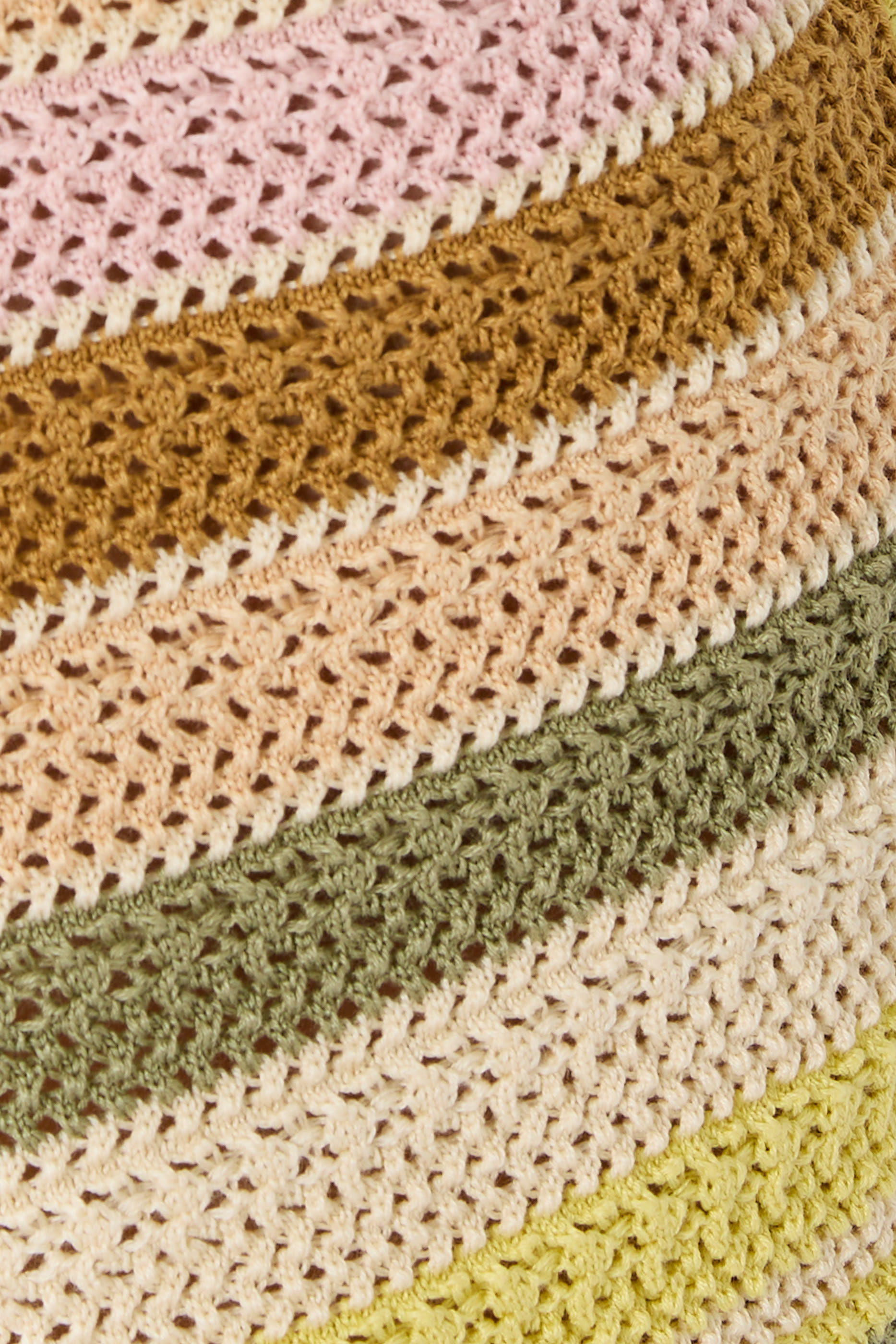 Indra Stripe Crochet Shorts