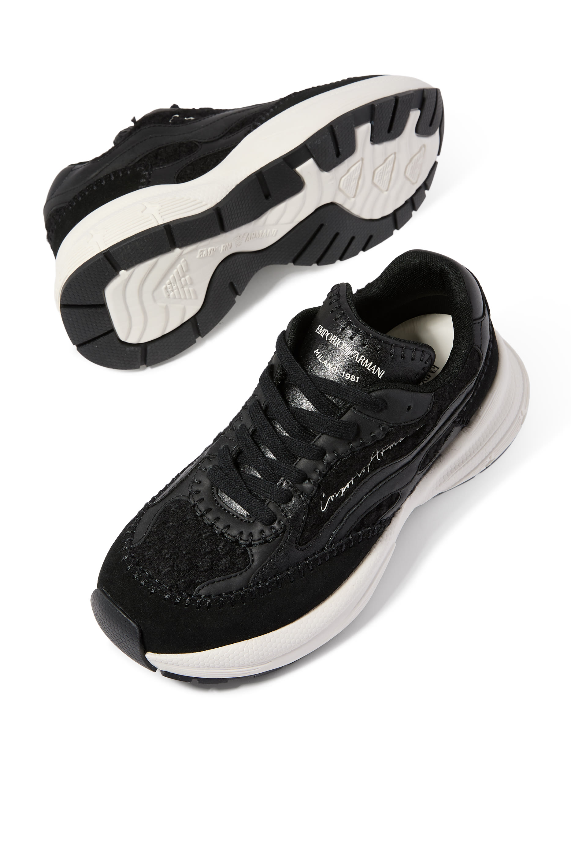 Logo Sneakers in Leather
