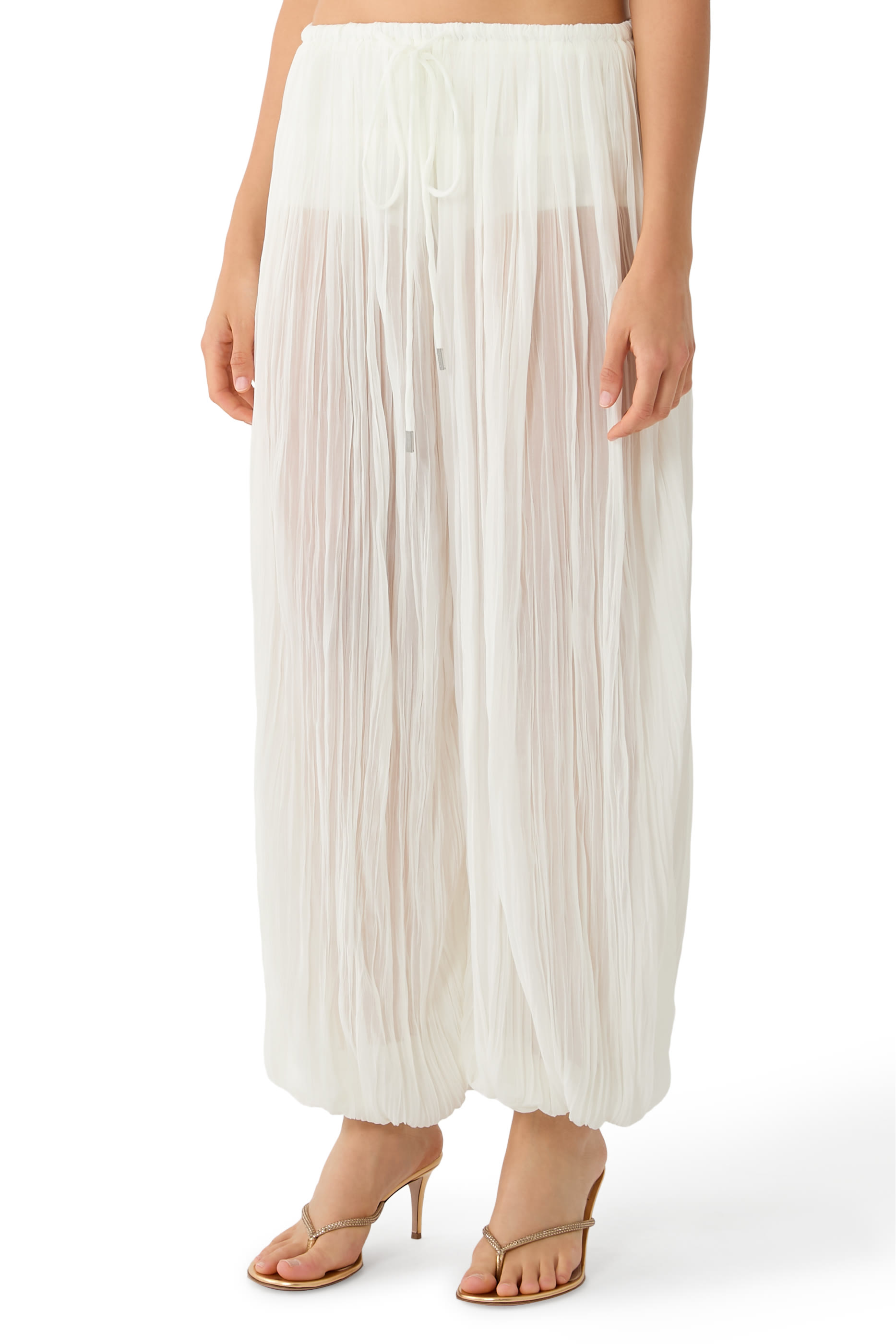 Afton Crinkle Jersey Balloon Pants