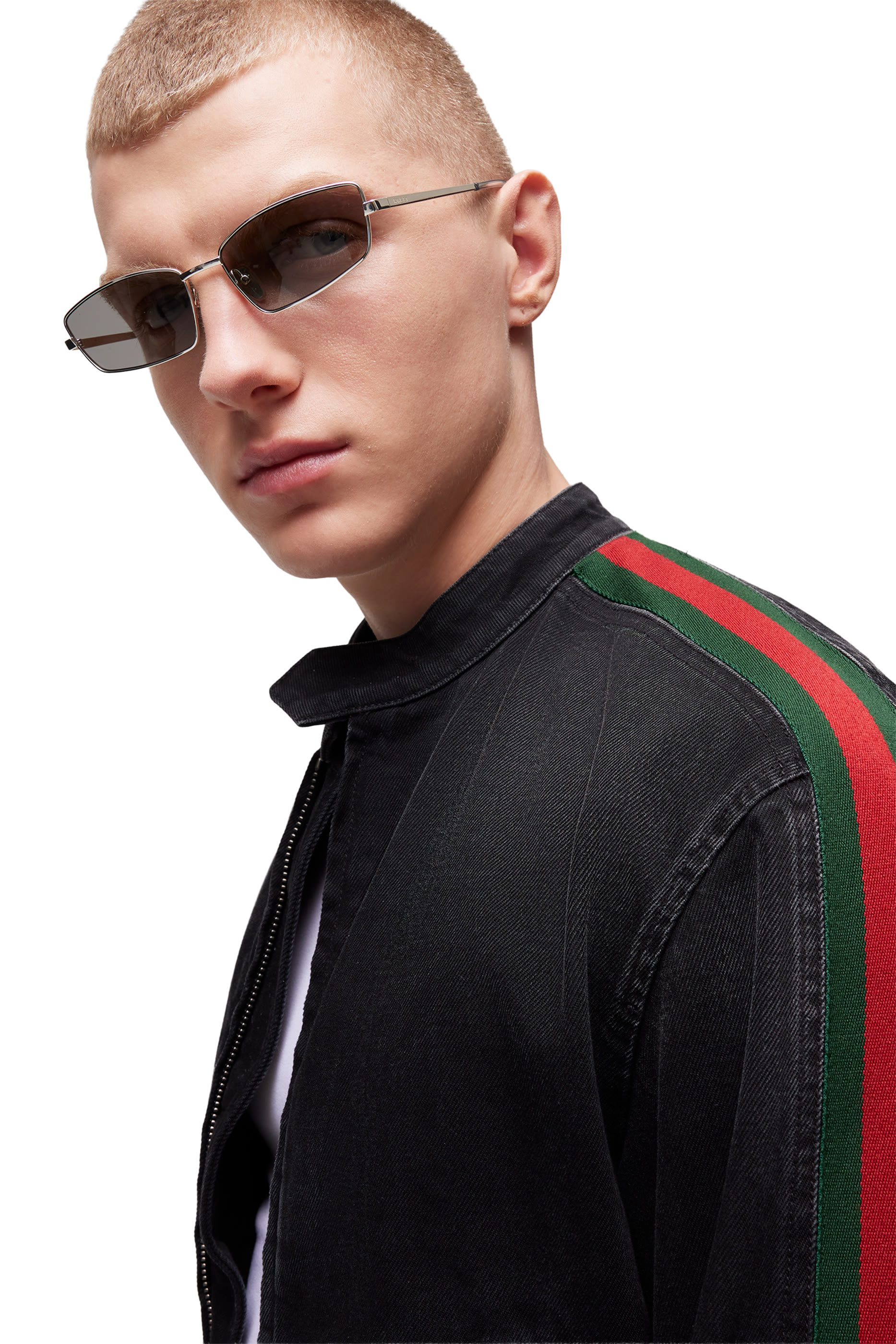 Web-Detail Biker Jacket