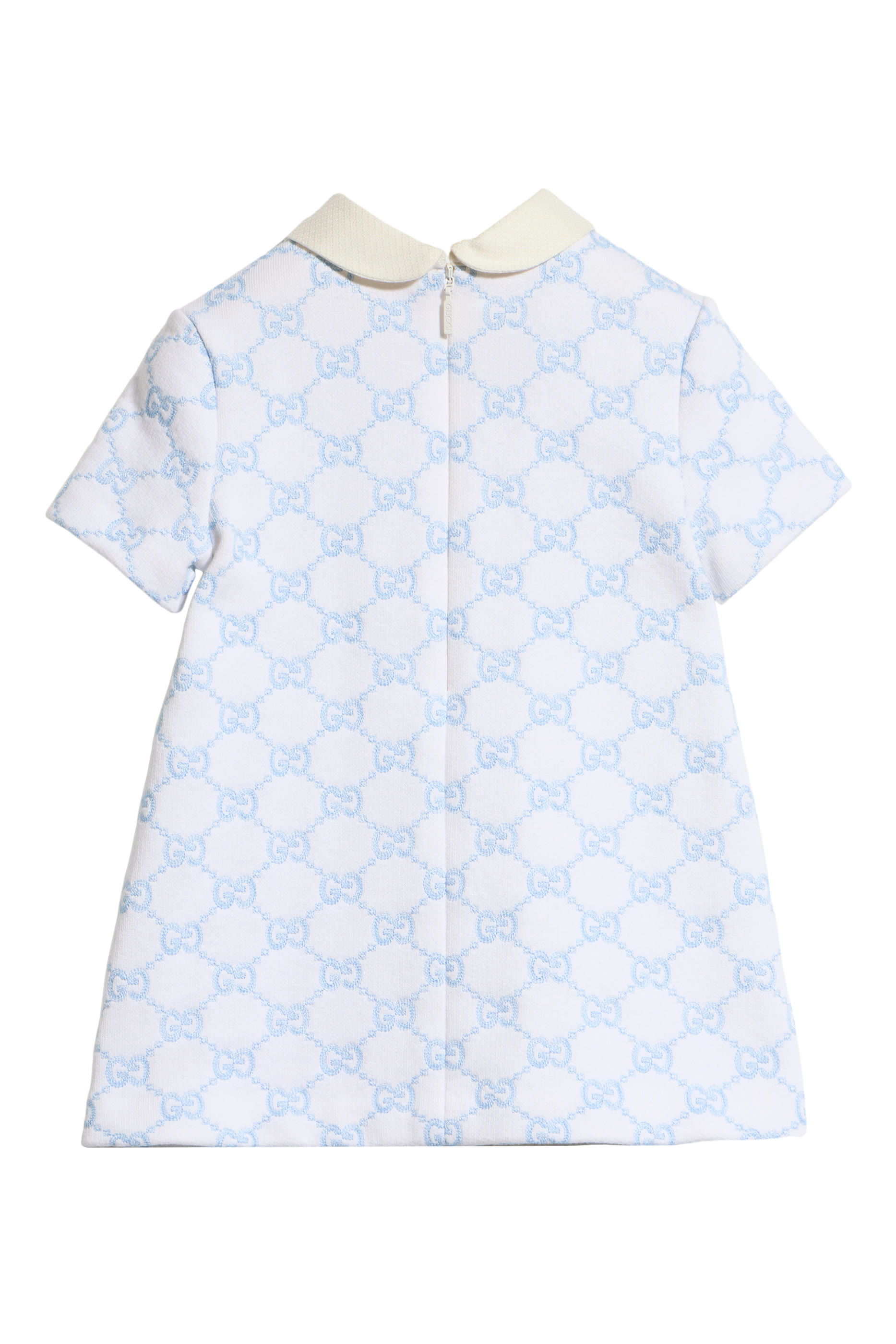 Kids Embroidered Cotton Jersey Dress 