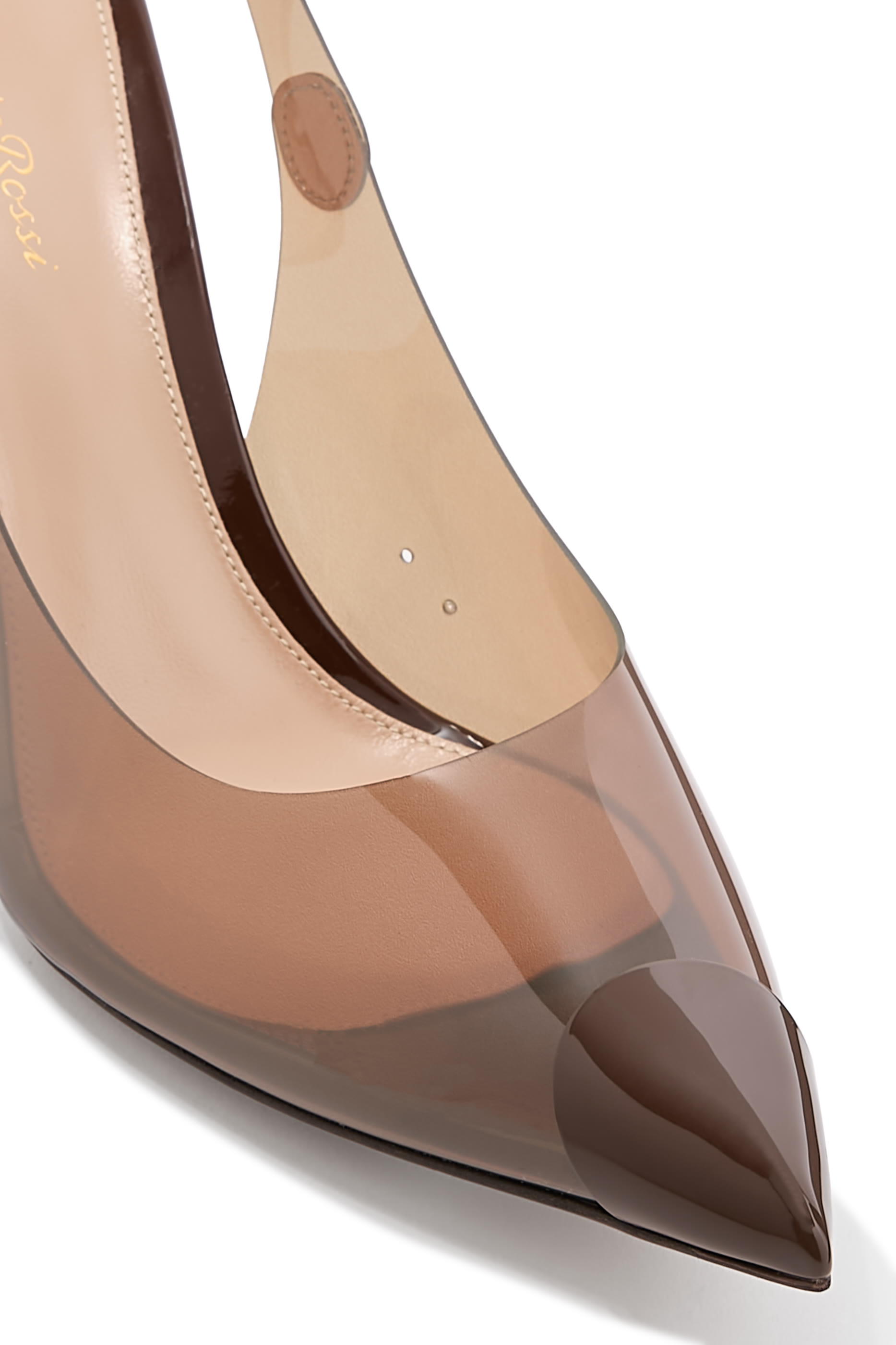 Diana 85 Slingback Pumps in Plexi  Patent