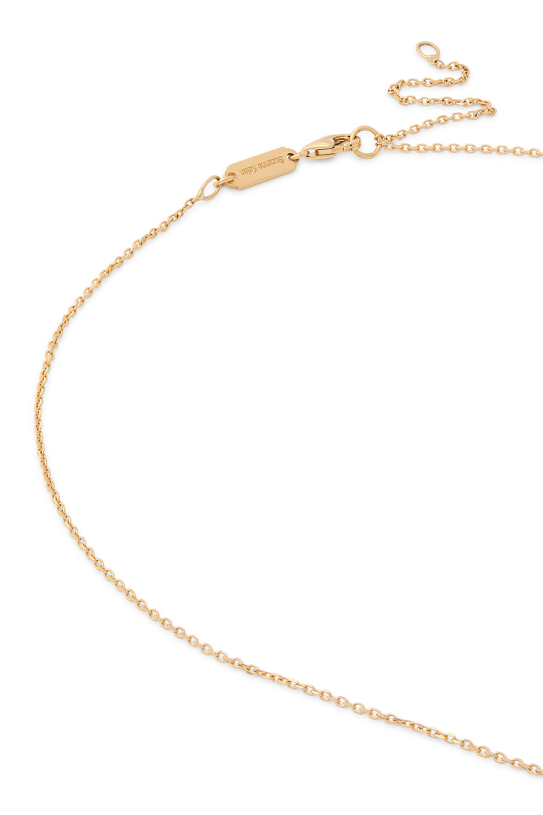 Shimmer Mini Bar Pendant, 18k Yellow Gold  Diamonds