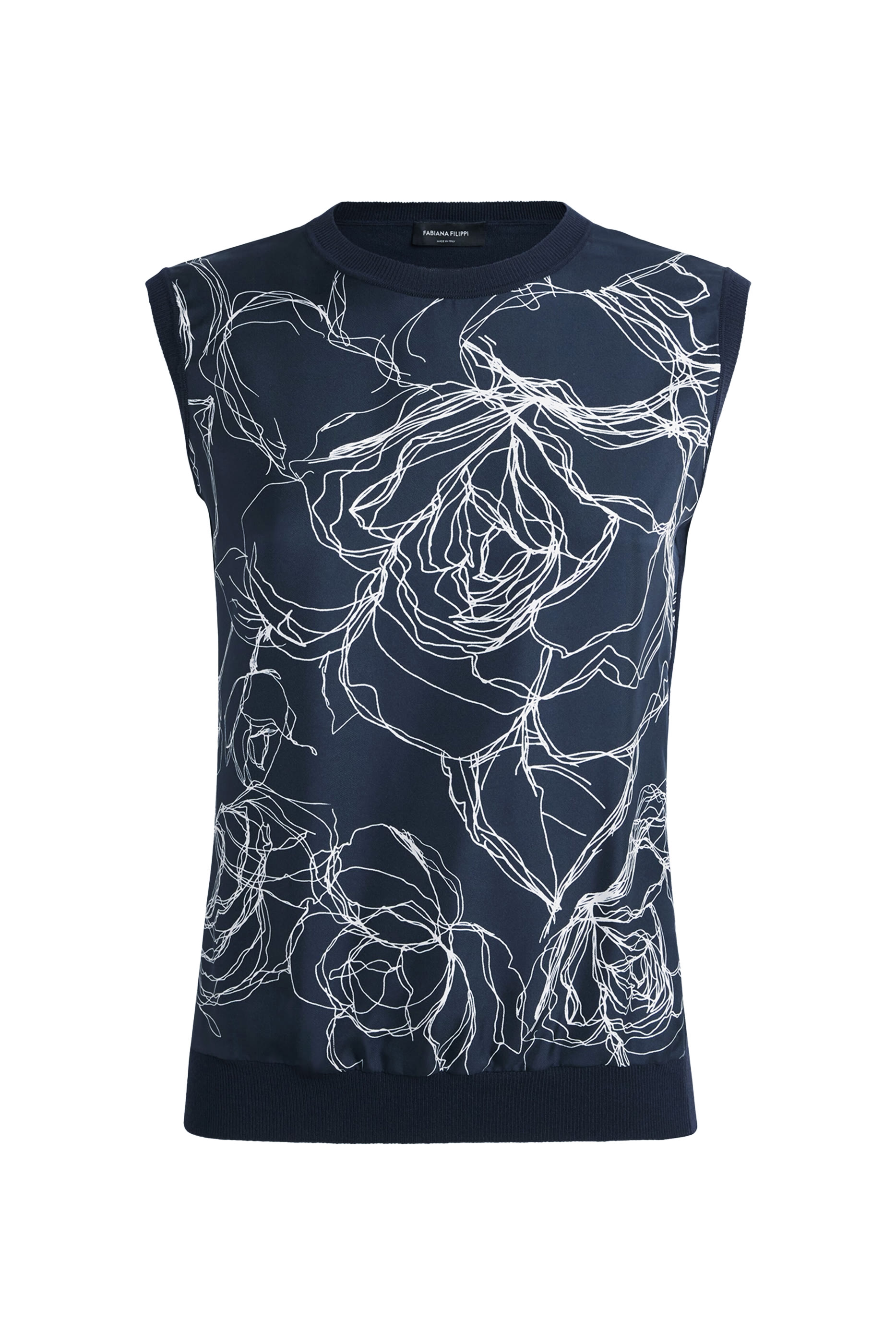 Floral Sleeveless Blouse