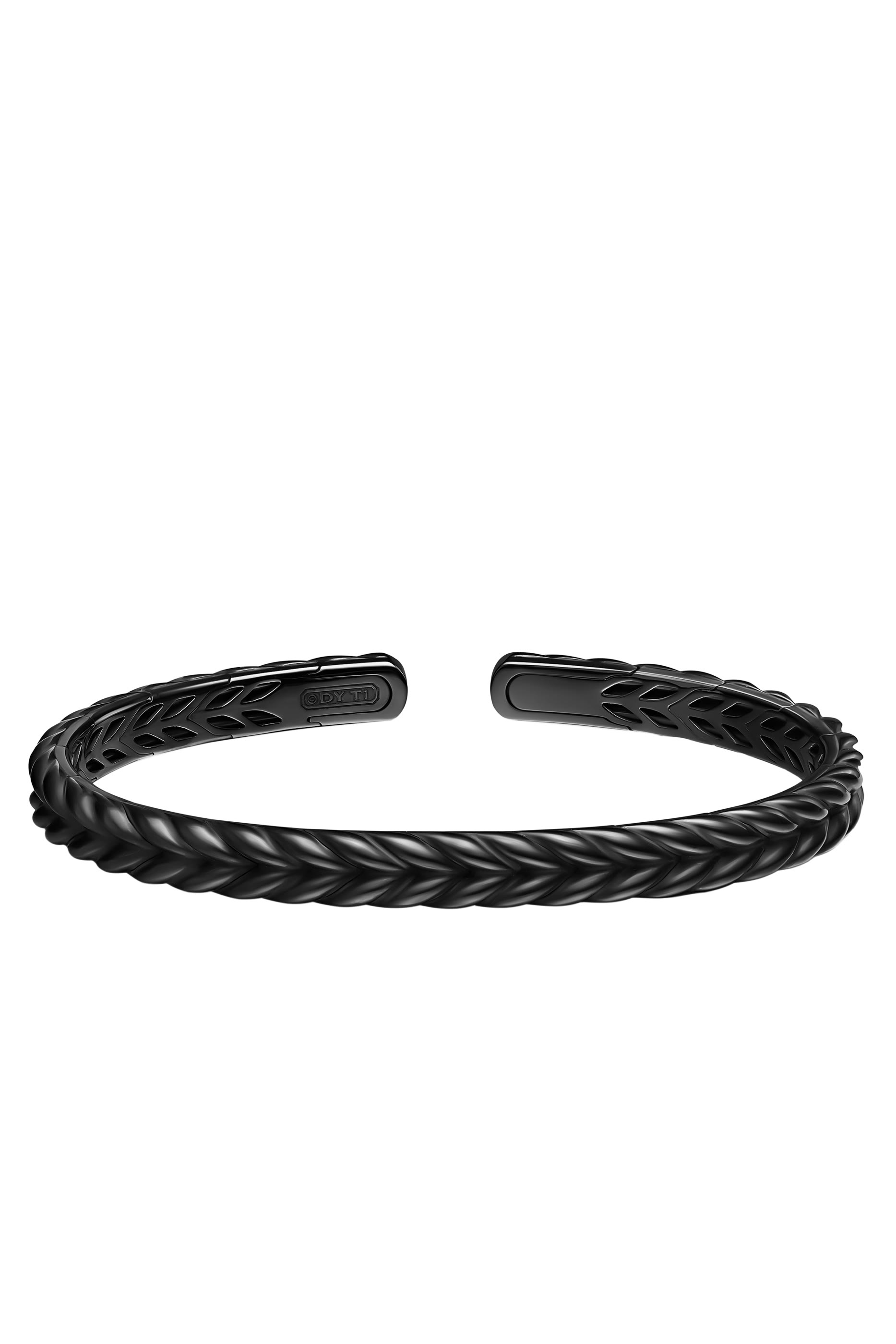 Chevron Flex Bracelet, Black Titanium