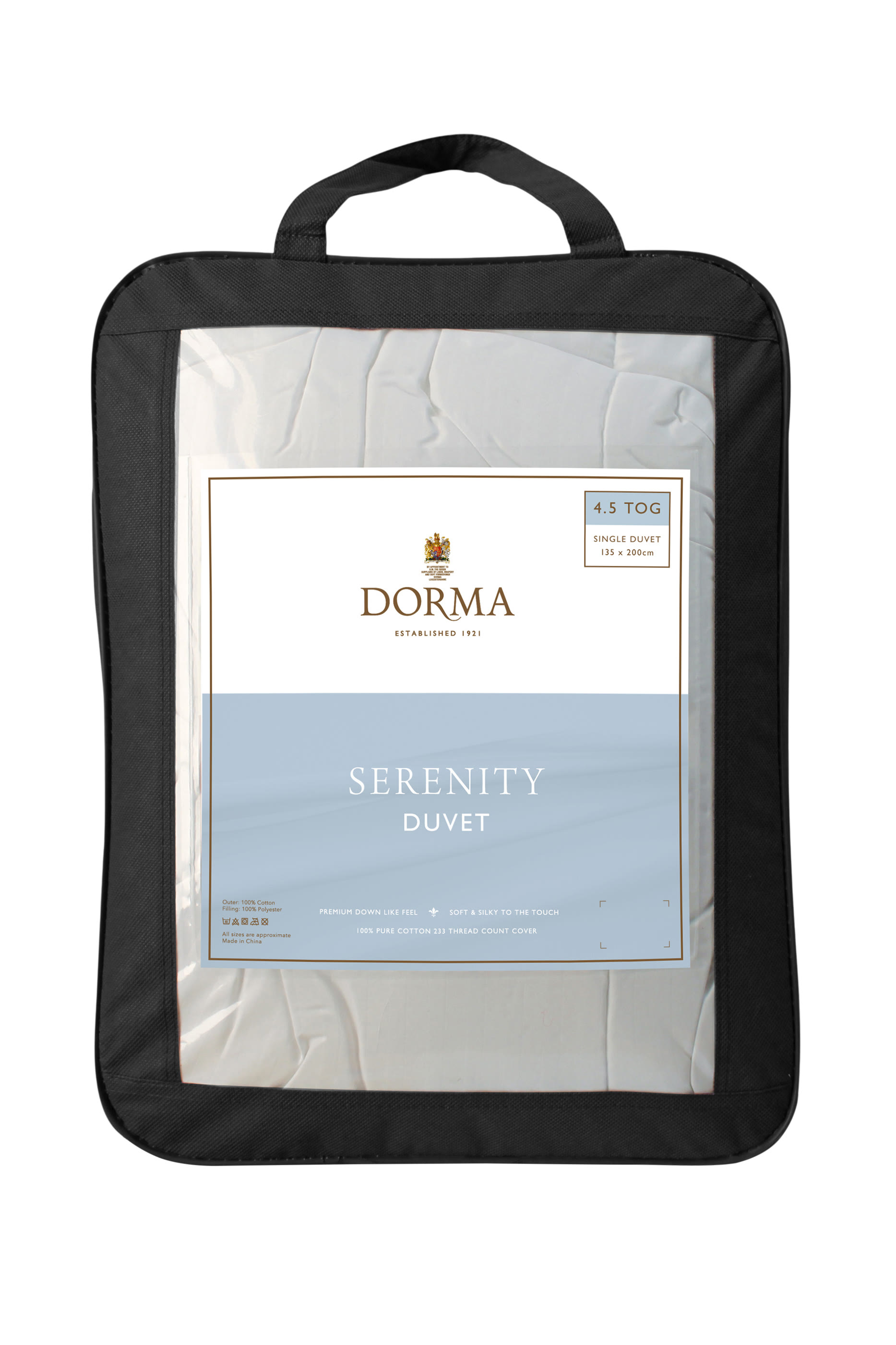 Serenity Soft Like Down 4.5 Tog Duvet