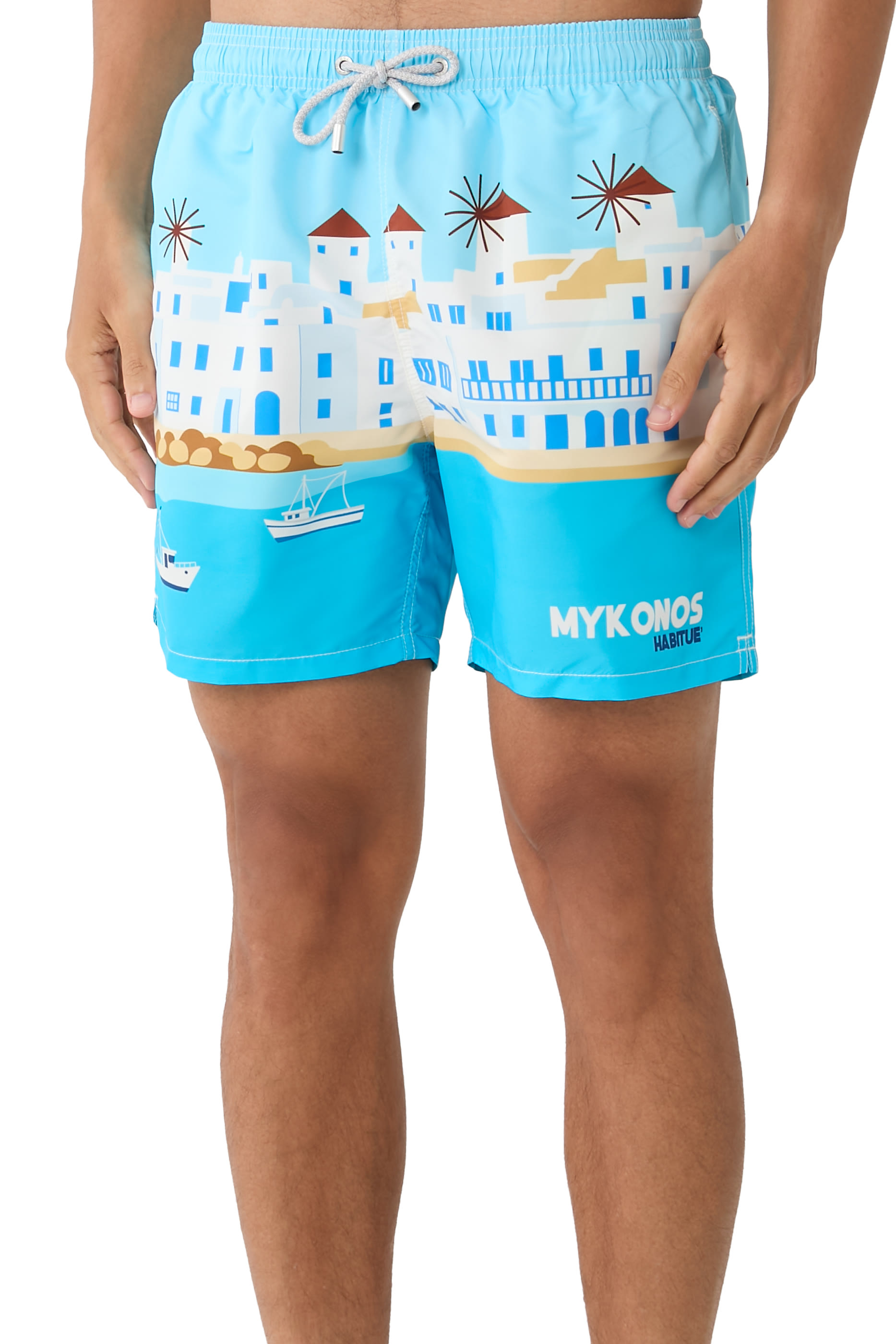 Gustavia Portofino Placed Print Swim Shorts 