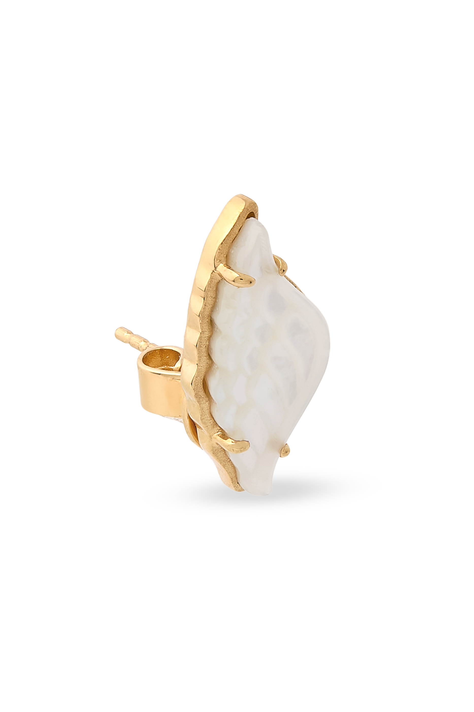  Angel of Mine Earrings, 18K Yellow Gold  Mother of Pearl