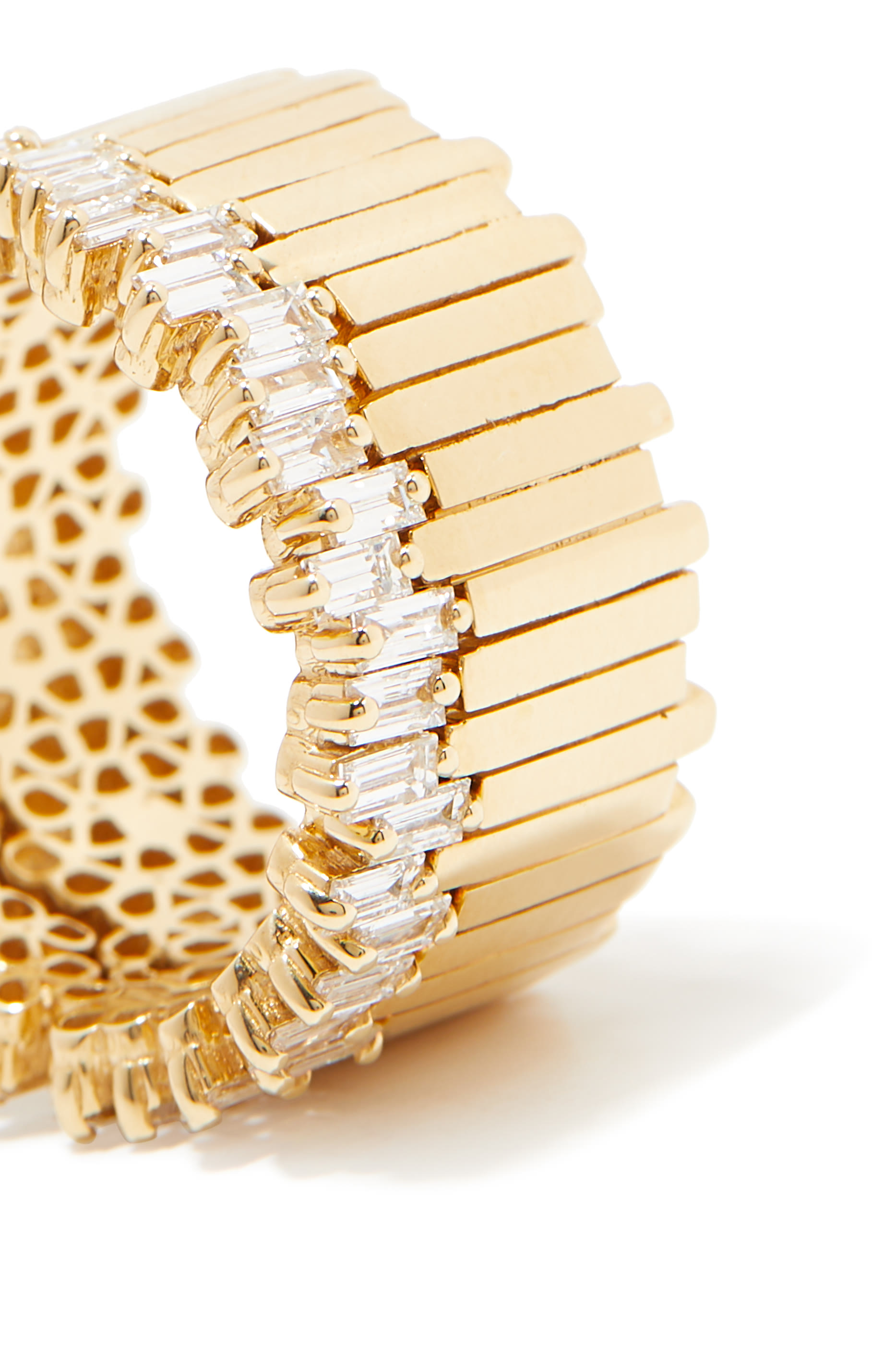 Two Row Eternity Band, 18K Gold  Diamonds