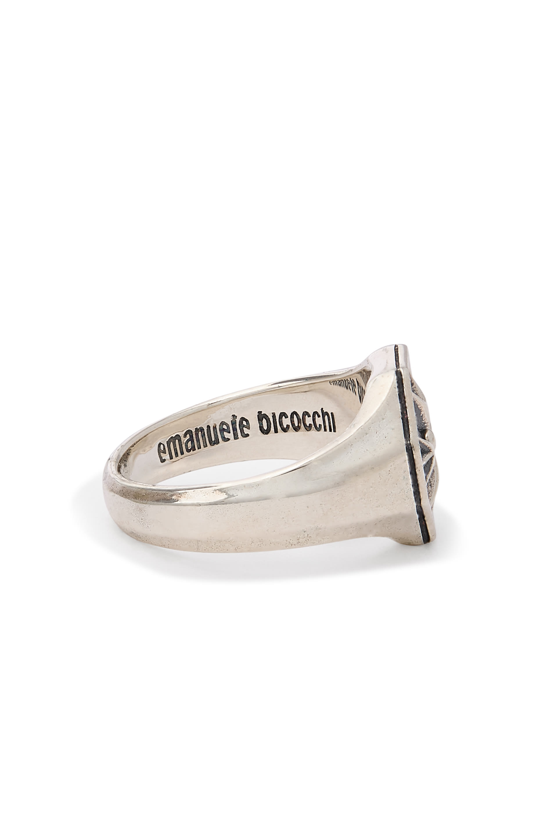 Crest Signet Ring, Sterling Silver