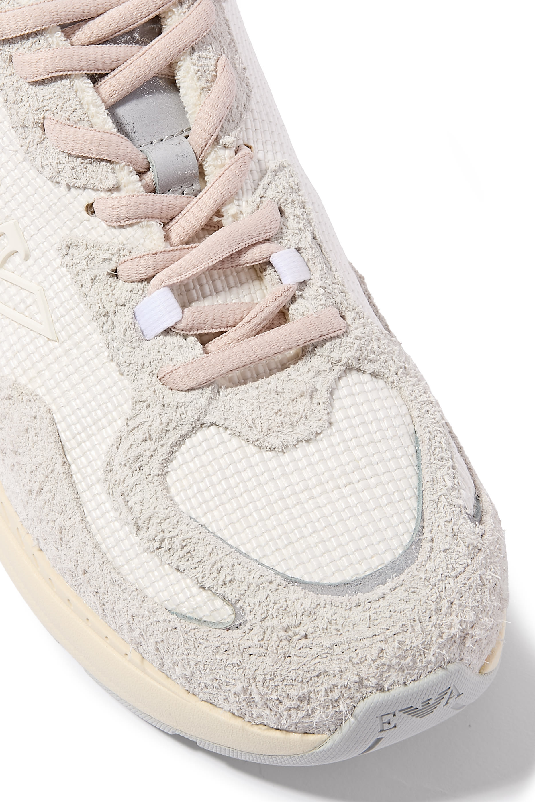 Logo Suede  Mesh Sneakers 