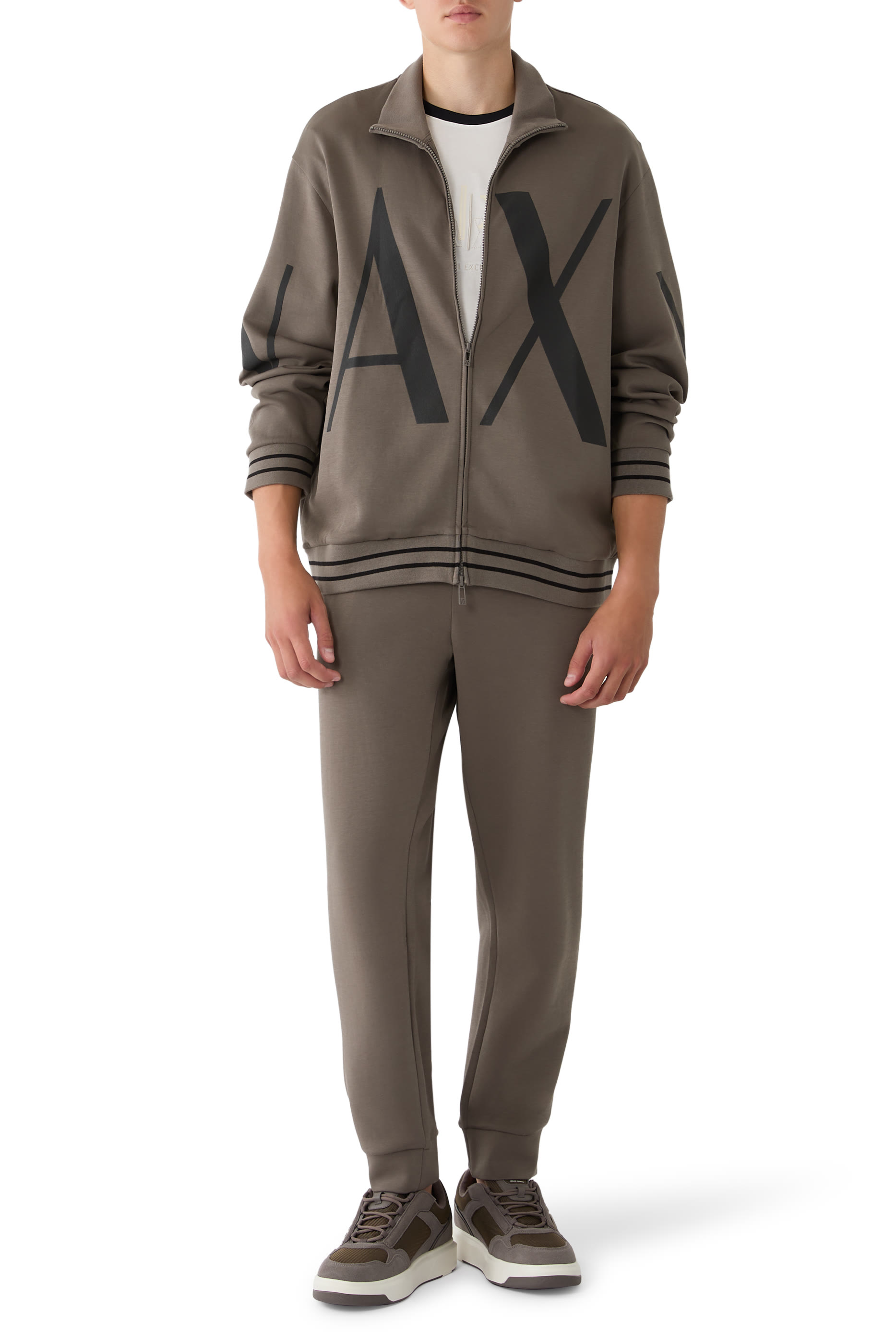 AX Logo Zip-Up Sweatshirt