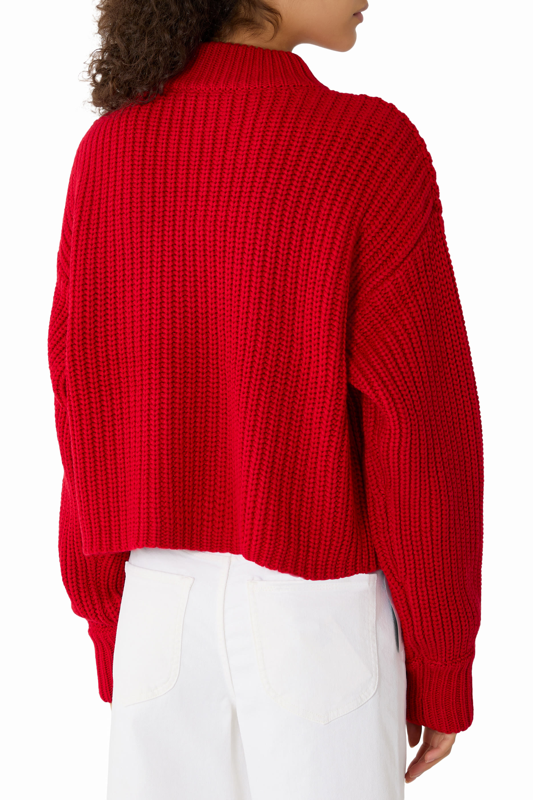 Chunky Knit Mock Neck Sweater